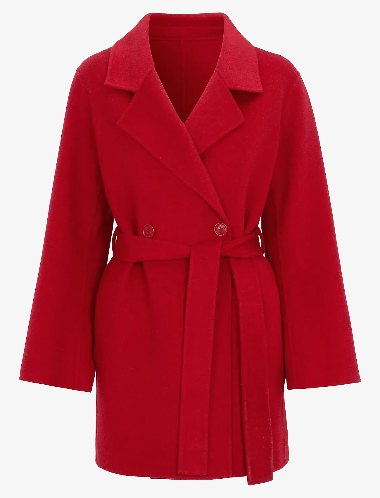 Newhouse - Saga Doubleface Coat - ytterkläder - ruby red - 0
