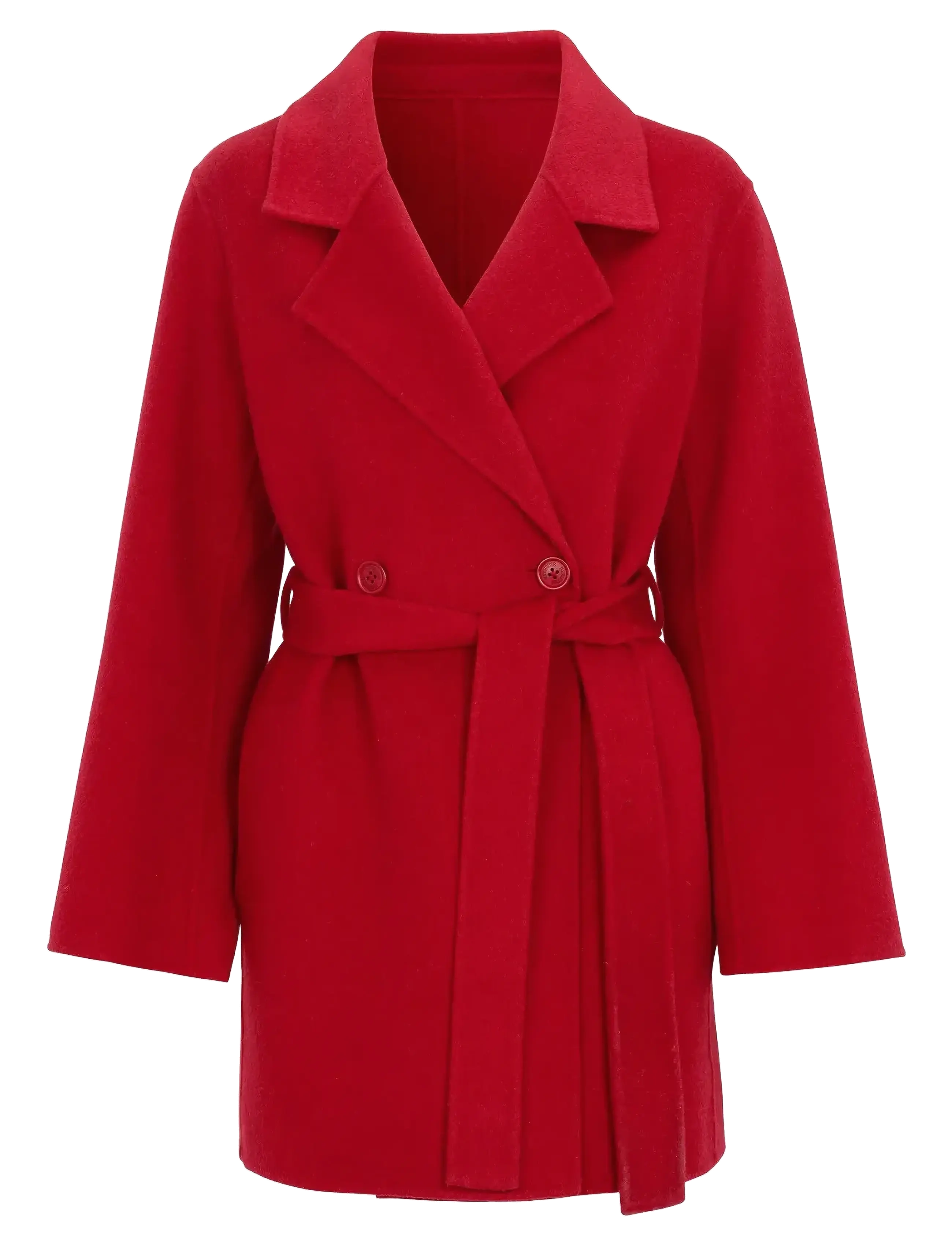 Saga Doubleface Coat - RUBY RED