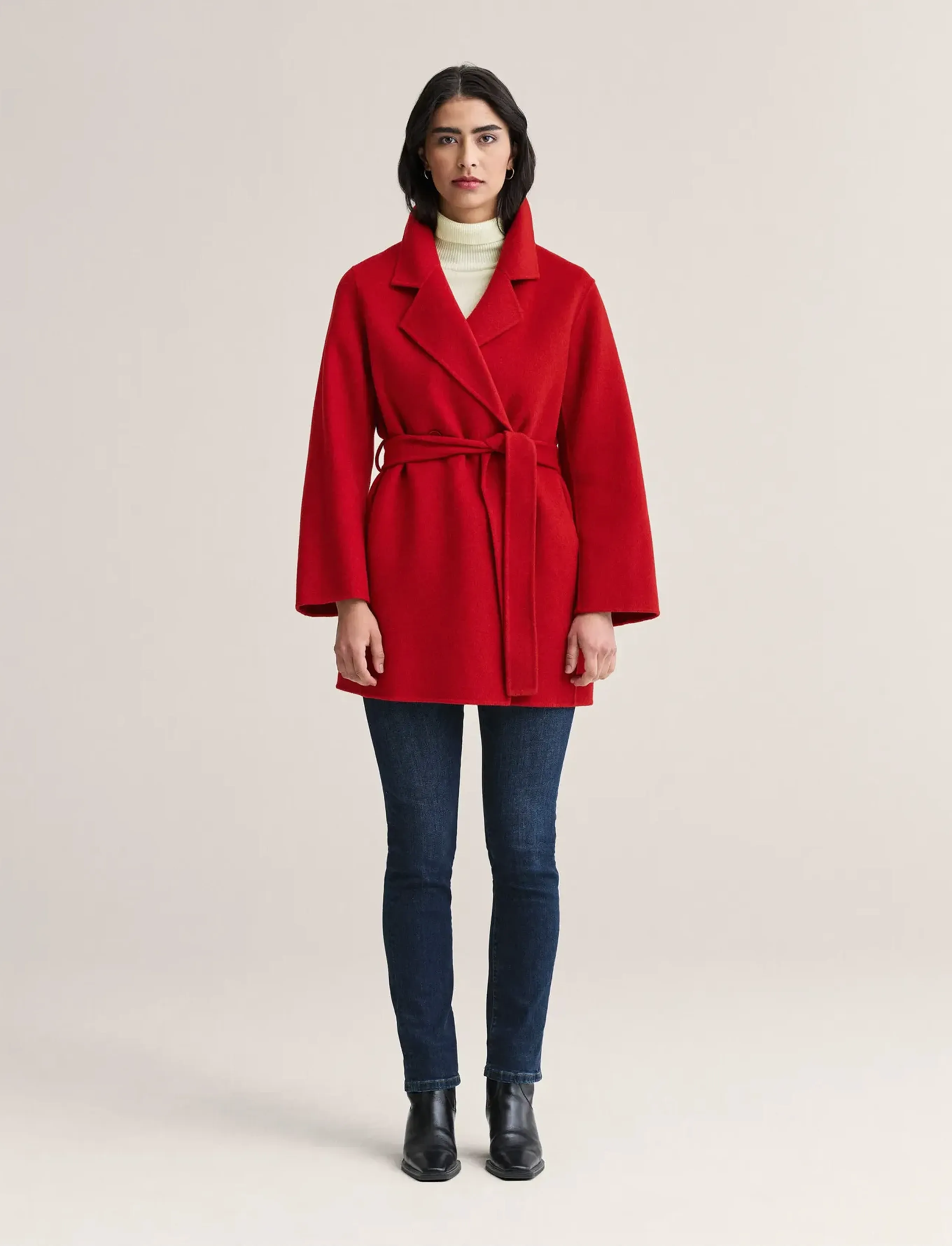 Newhouse Saga Doubleface Coat - Mäntel - RUBY RED / red