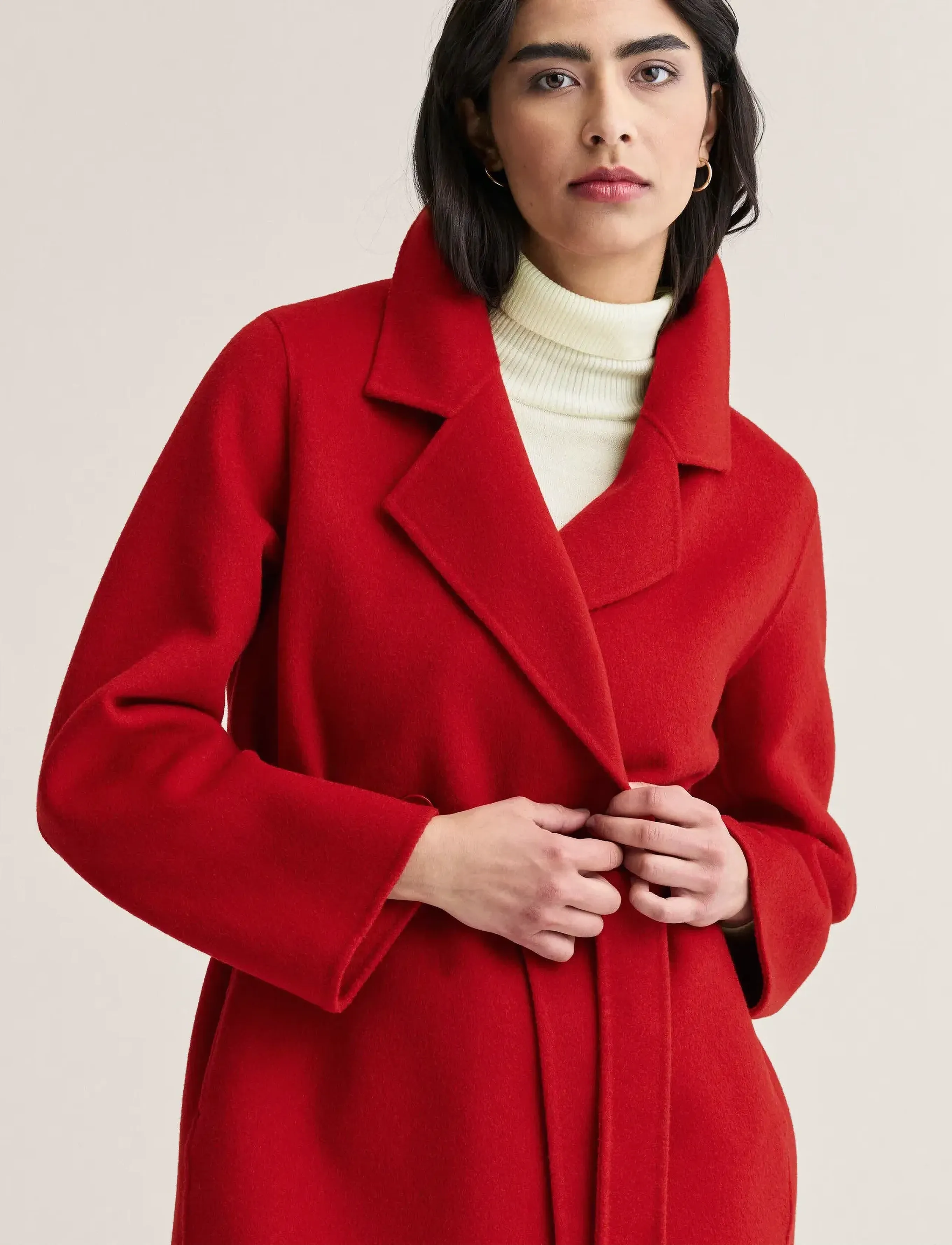 Newhouse - Saga Doubleface Coat - ruby red - 2