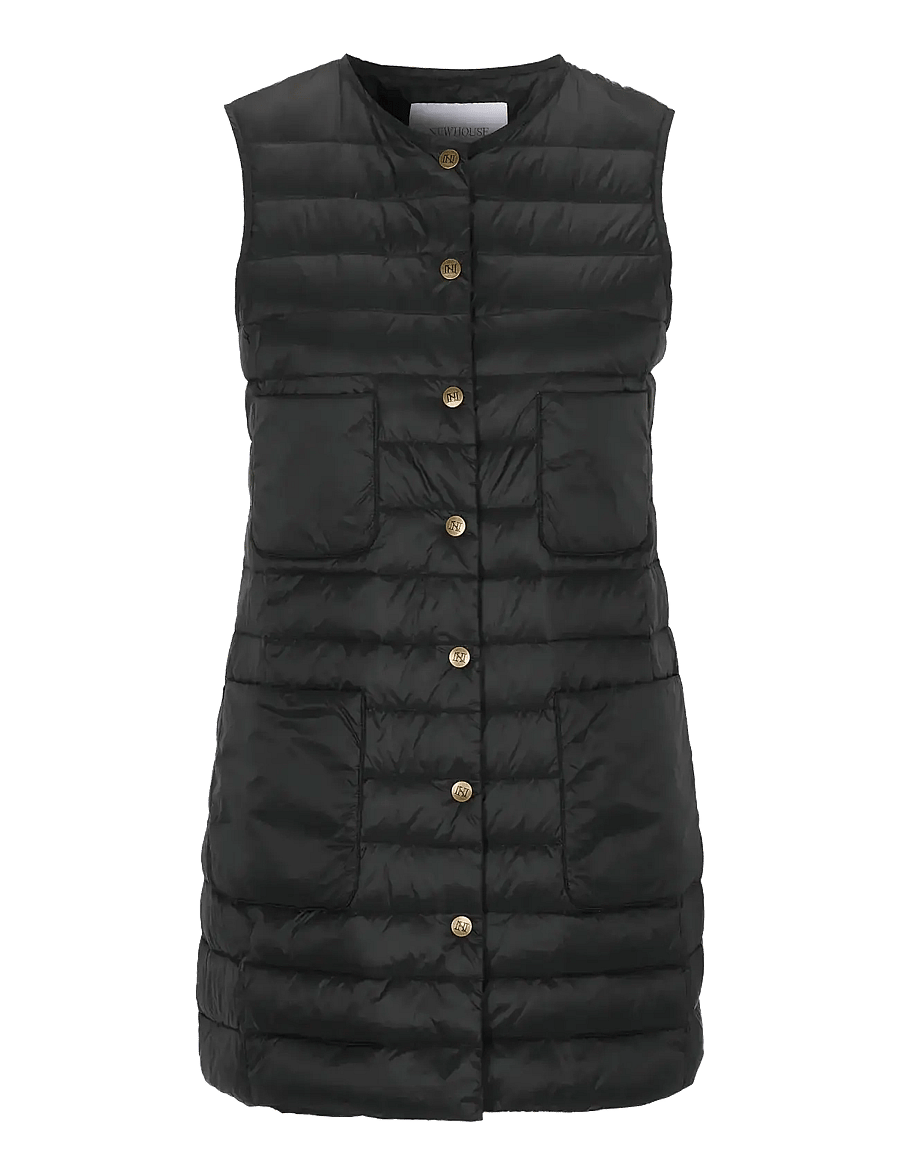 Newhouse - Pauline Down Vest - vestes de printemps - black - 1