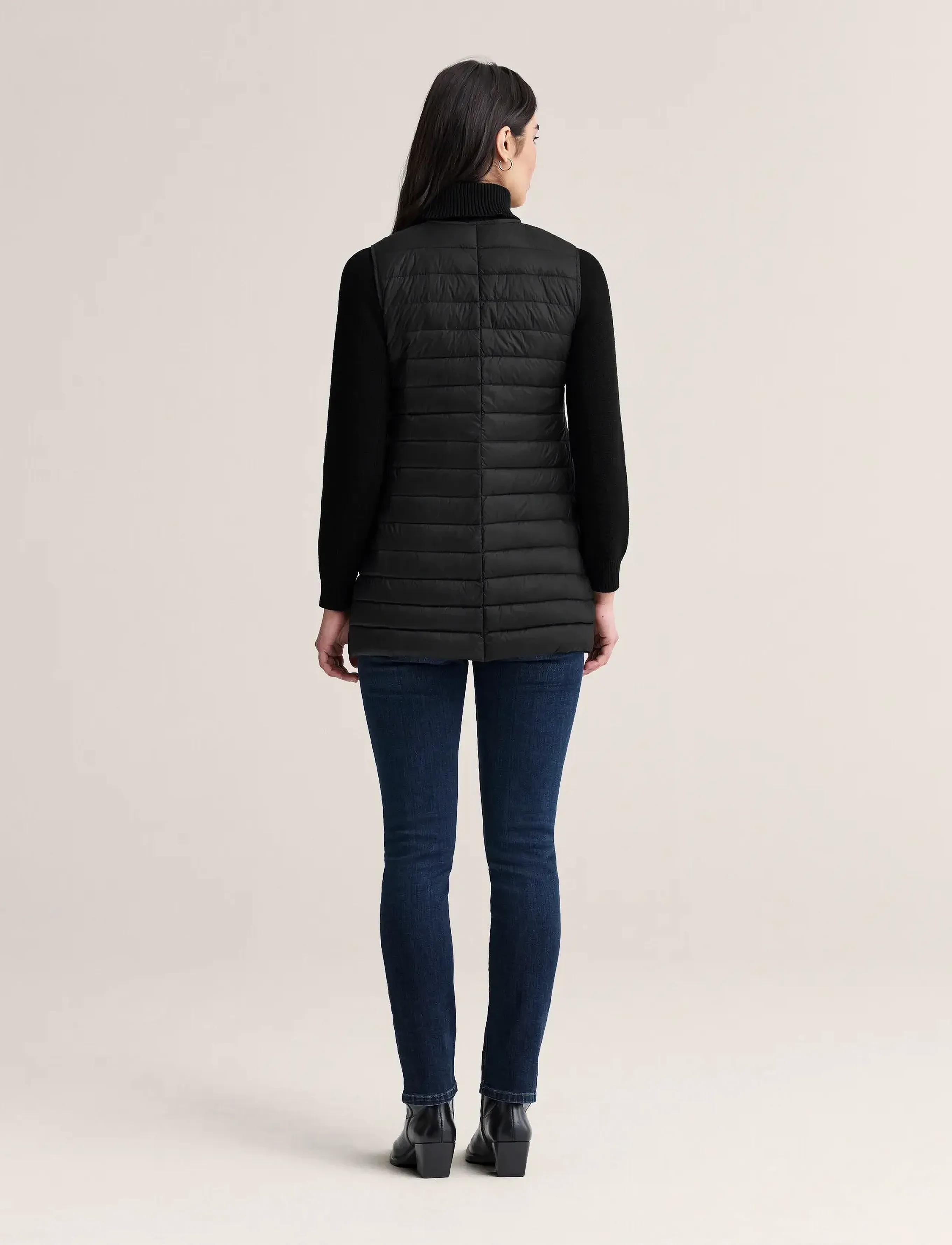 Newhouse - Pauline Down Vest - overtøj - black - 3