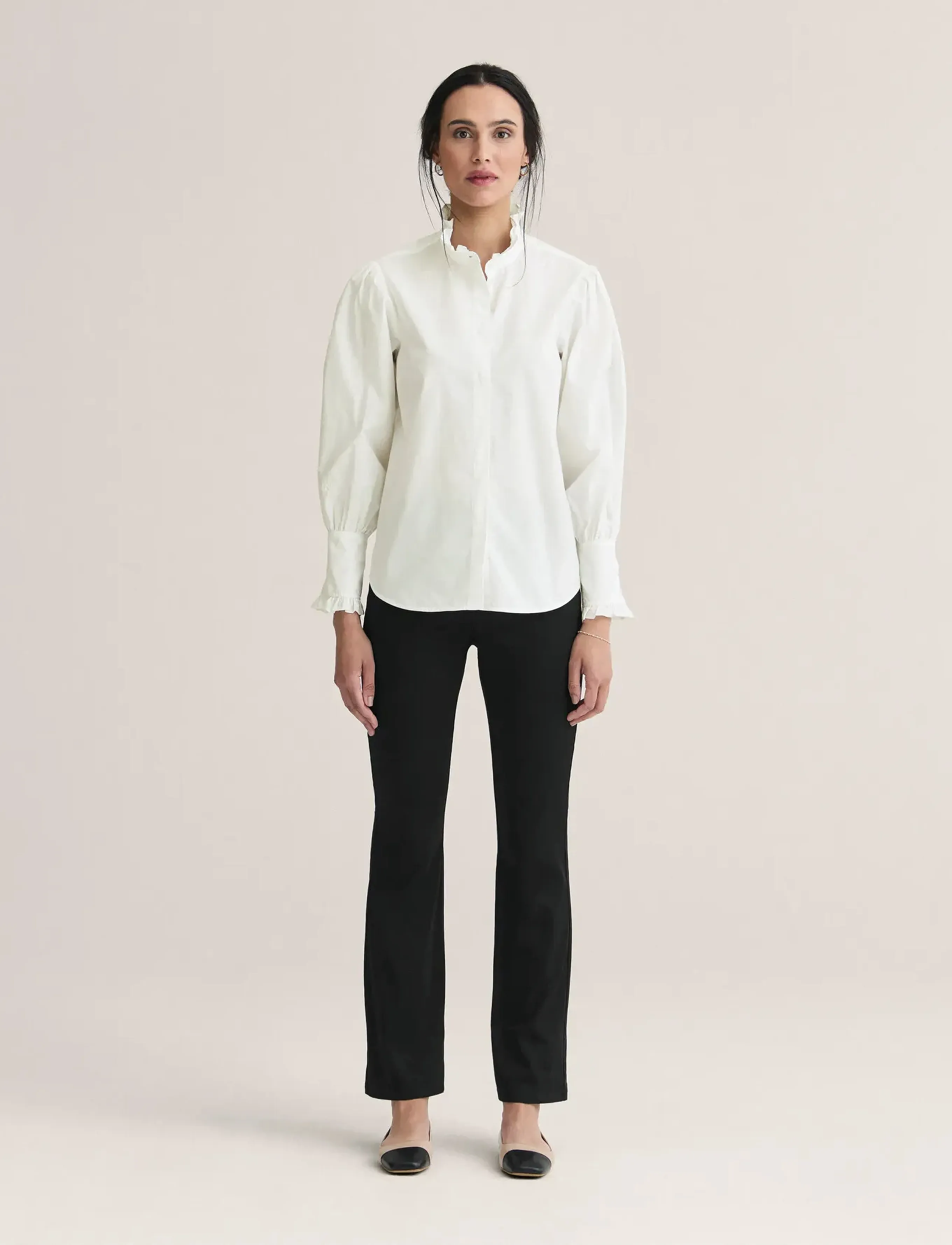 Newhouse Noelle Shirt - Blouses & Shirts - WHITE / white