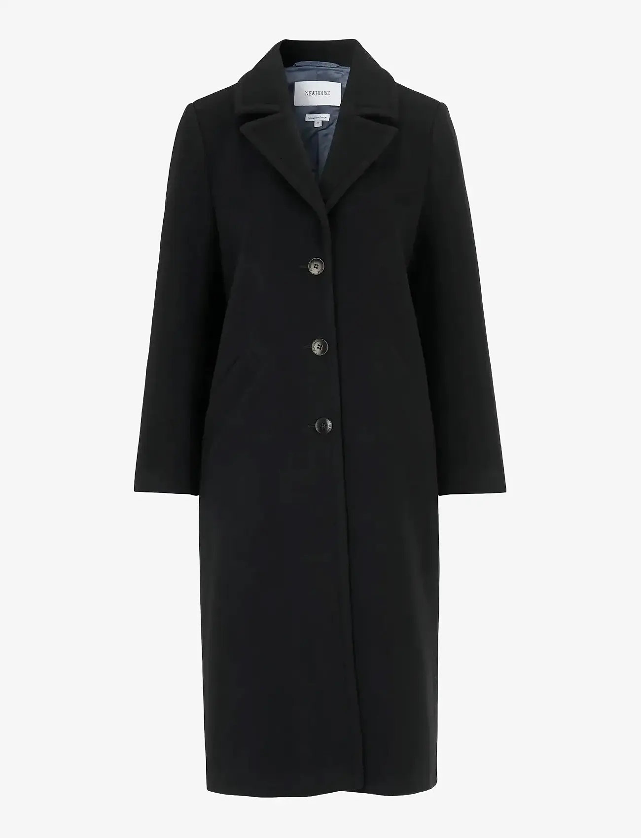 Newhouse - Meghan Coat - wollmäntel - black - 1