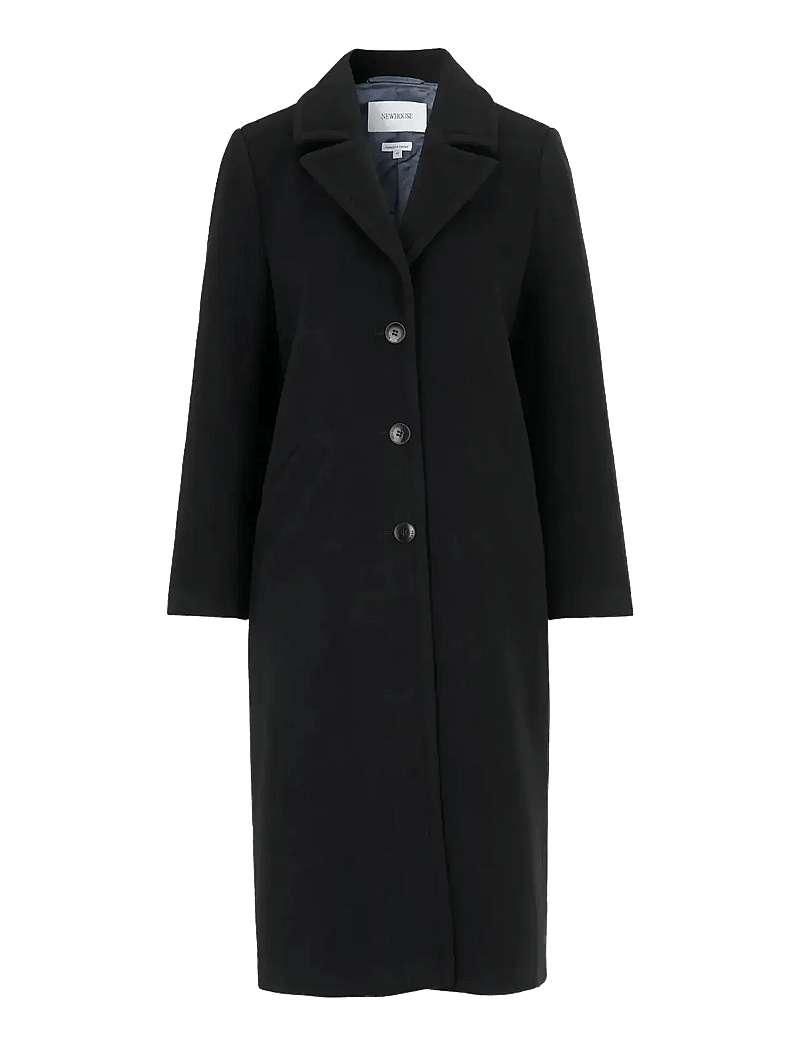 Newhouse - Meghan Coat - wollmäntel - black - 1