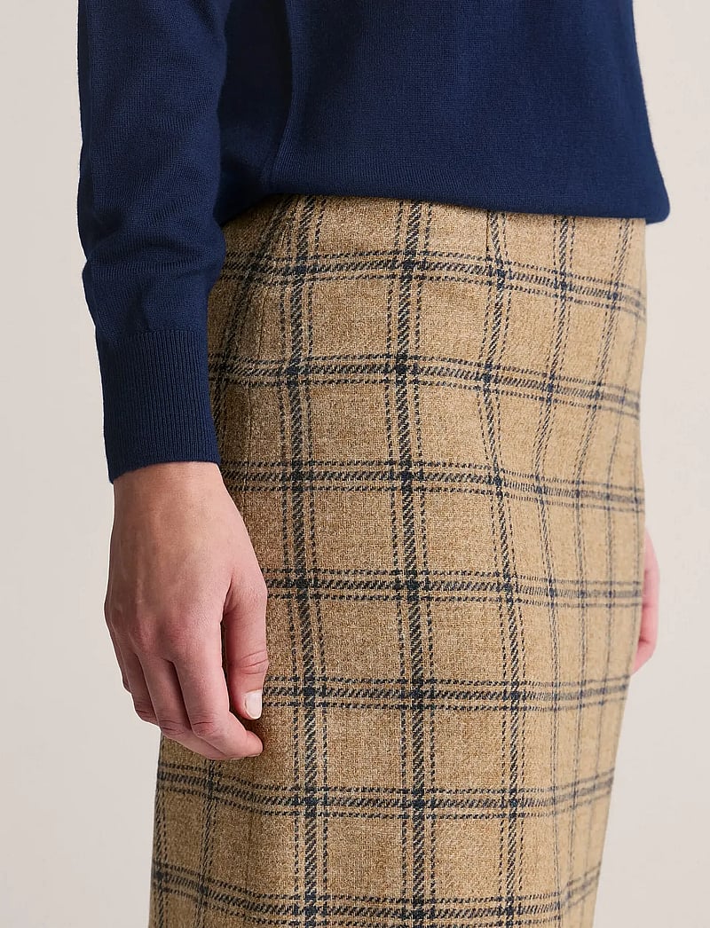 Newhouse - Anna Checked Skirt - bleistiftröcke - driftwood - 2