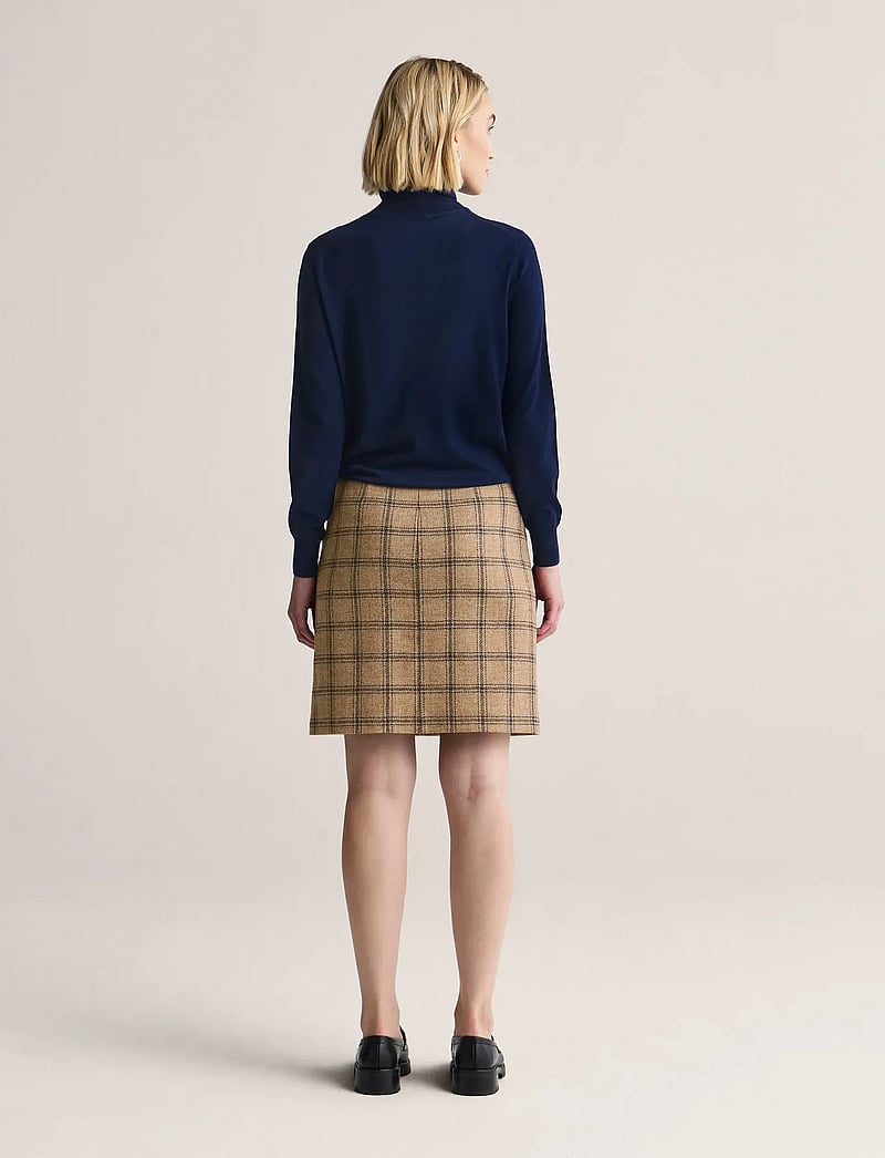 Newhouse - Anna Checked Skirt - bleistiftröcke - driftwood - 3