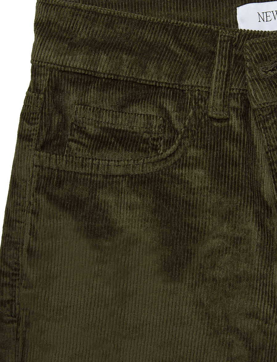 Newhouse - Nora Cord Trousers - hose mit geradem bein - hunter's green - 5