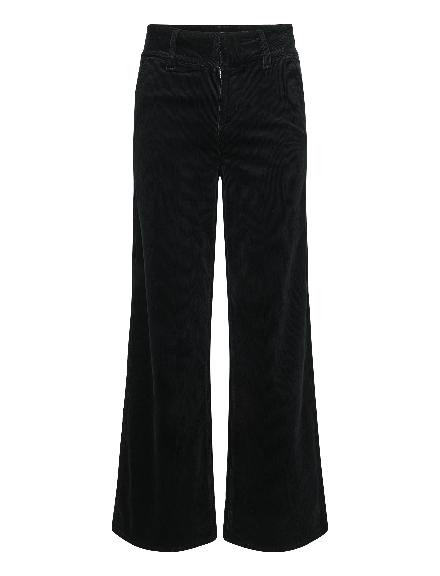 Newhouse - Hedda Cord Trousers - cordhosen - black - 1