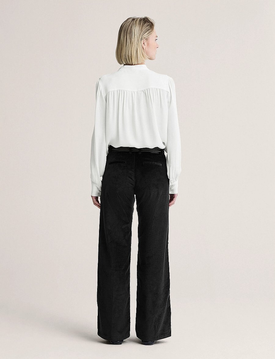 Newhouse - Hedda Cord Trousers - manchesterbyxor - black - 2