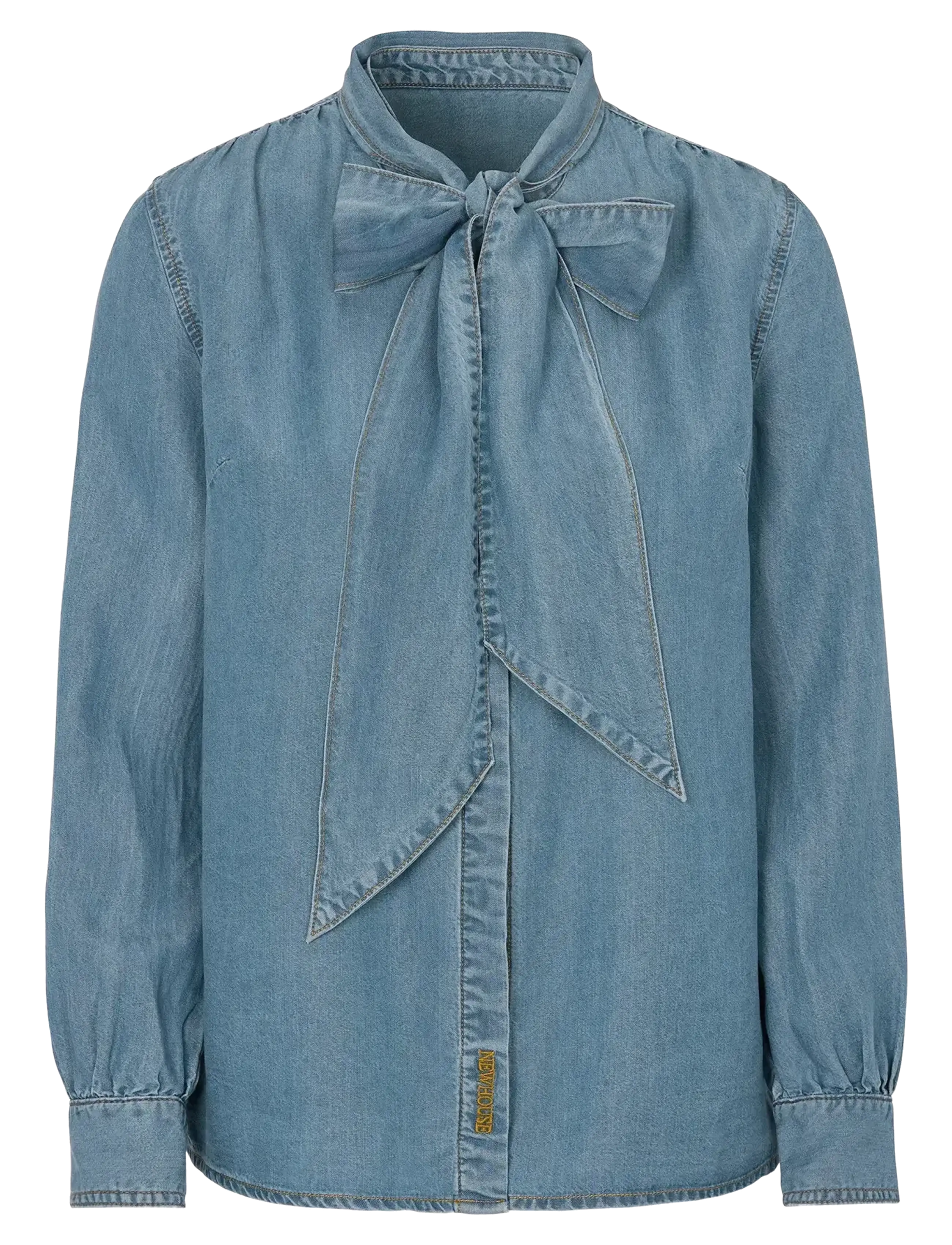 NEWHOUSE Denise Denim Bluse Blau - 34 - Damen