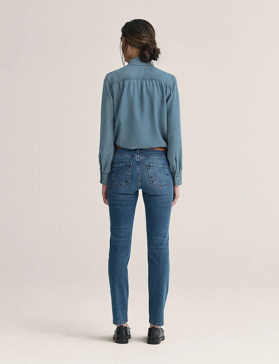 Newhouse - Denise Denim Blouse - denim blue - 3