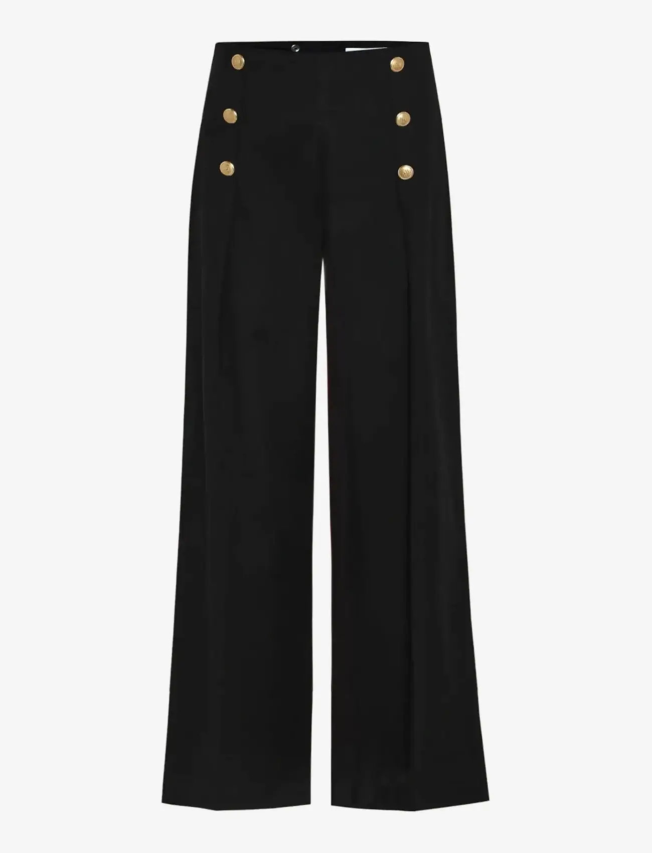 Newhouse - Penelope Trousers - sirge säärega püksid - black - 1