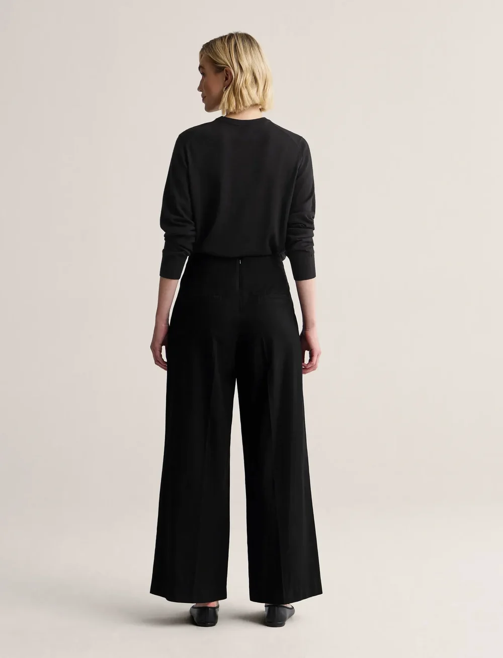 Newhouse - Penelope Trousers - straight leg hosen - black - 4