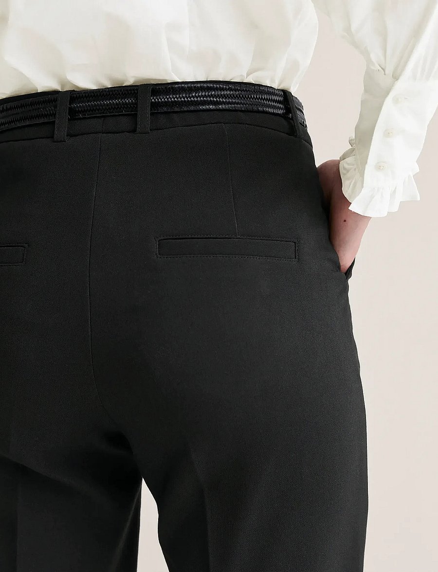 Newhouse - Asli Cigarette Trousers - pidulikud püksid - black - 2