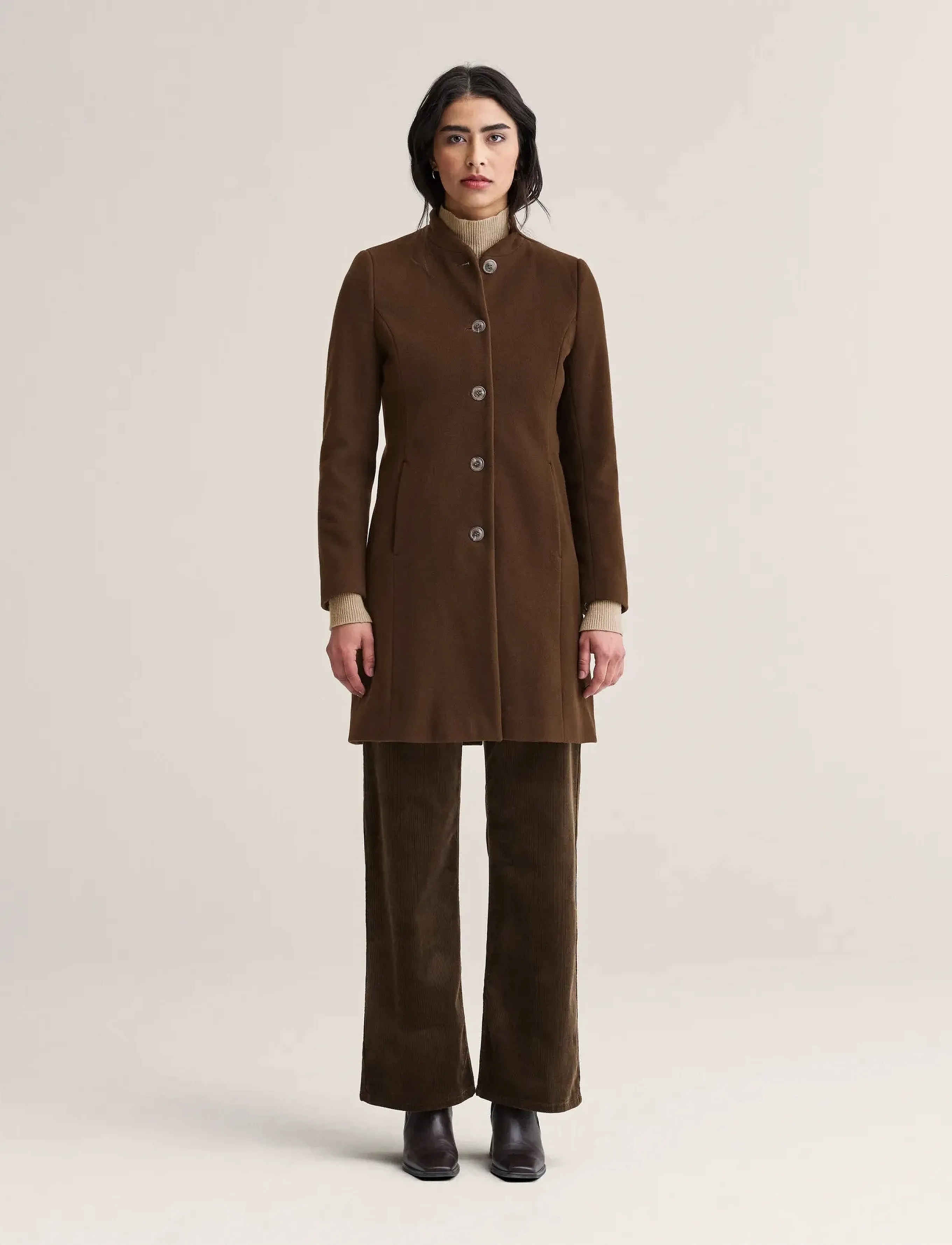 Newhouse Classic Coat - Mäntel - CHOCOLATE / brown