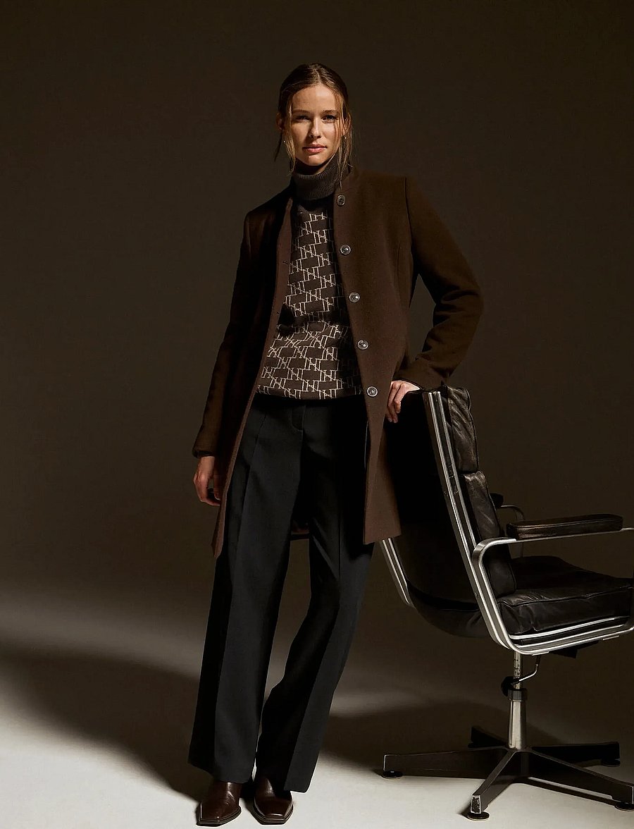 Newhouse - Classic Coat - talvejoped - chocolate - 3