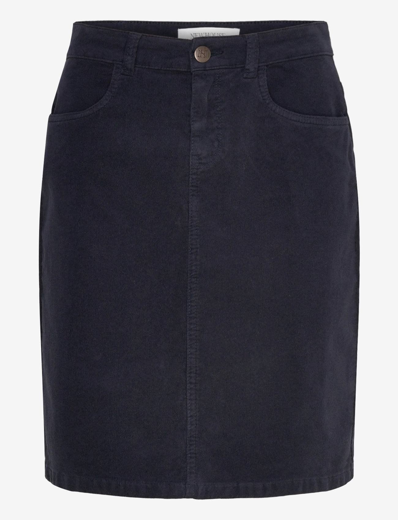 Newhouse - Lisa Minicord Skirt - midiseelikud - navy - 1