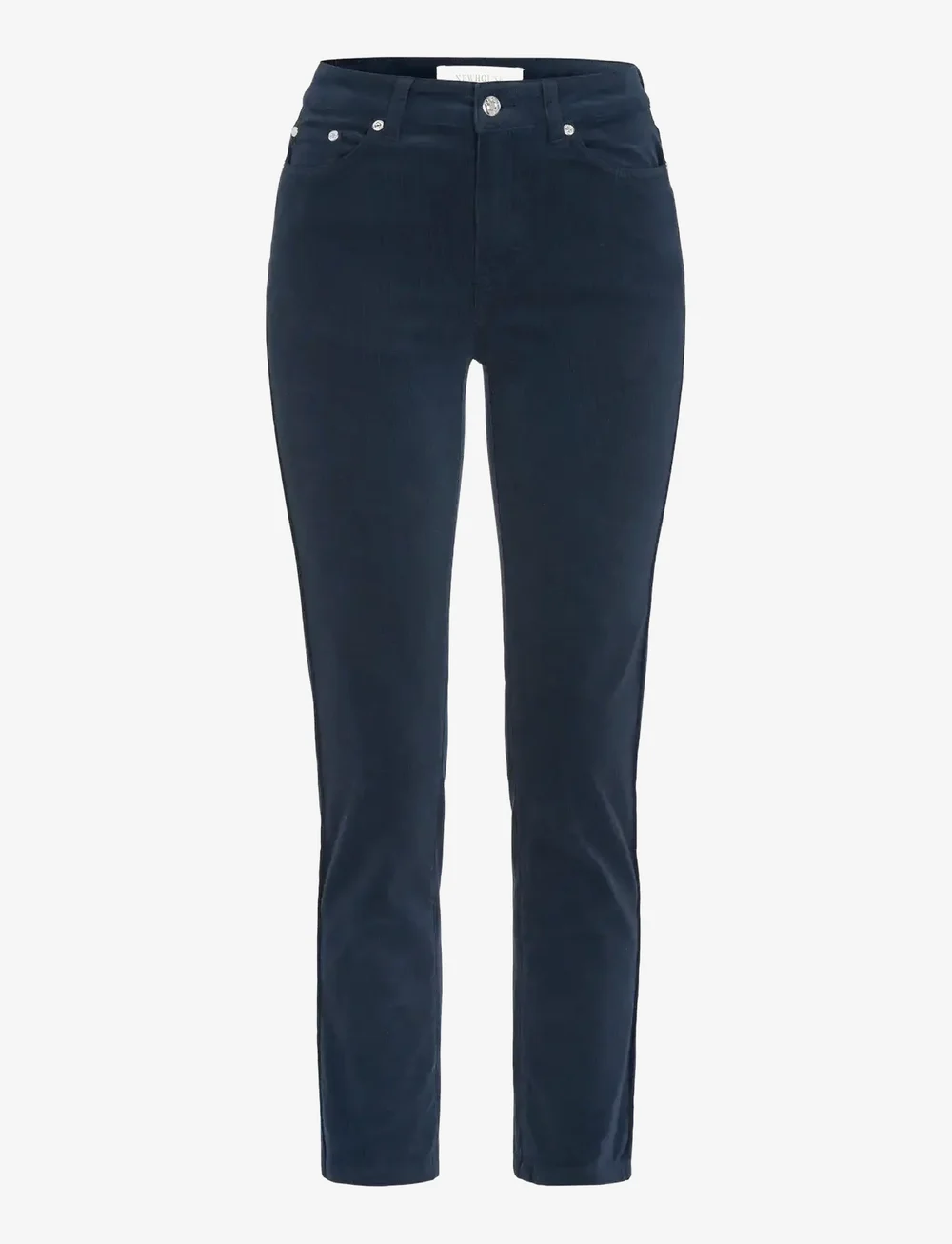 Newhouse - Nora Minicord Trousers - slim fit trousers - navy - 1