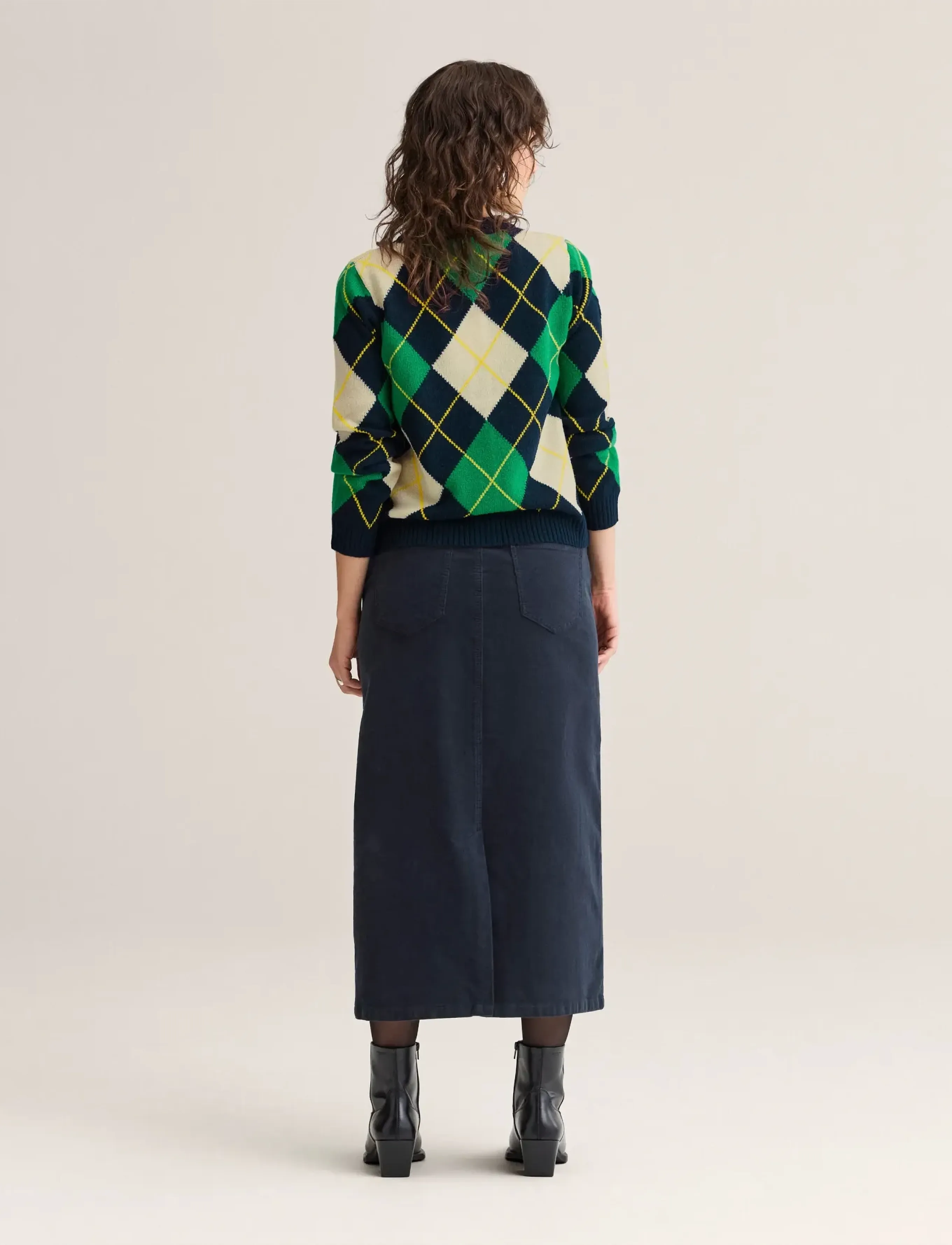 Newhouse - Khatie Argyle Cardigan - navy - 3