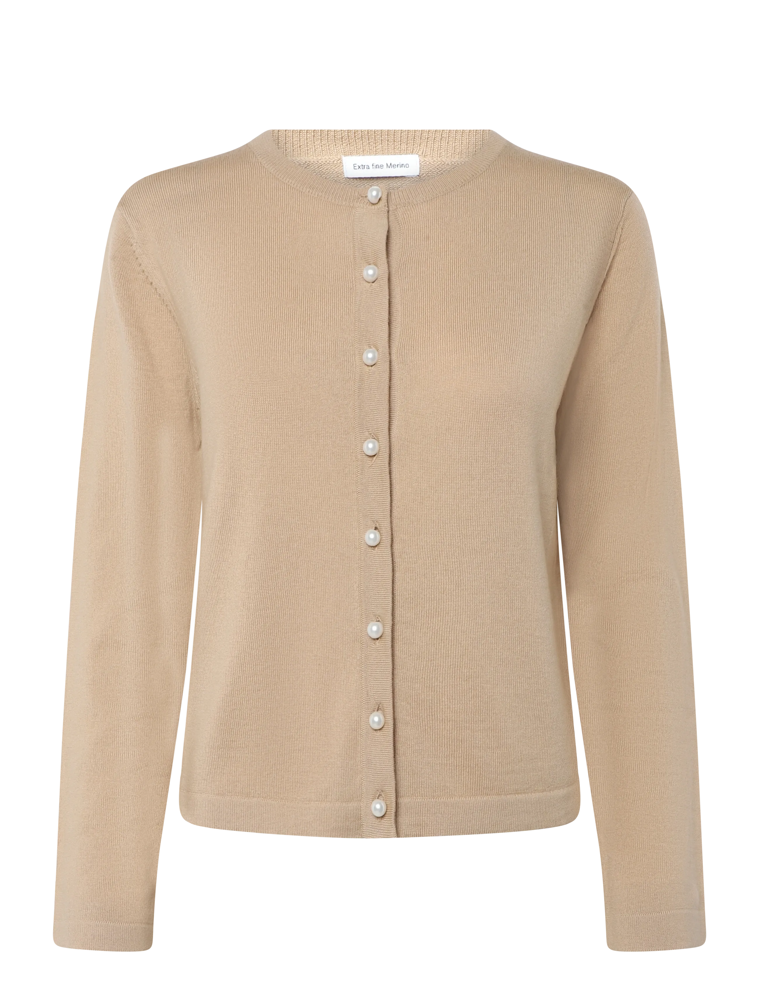 Newhouse Paris Pearl Cardigan - Newhouse - OAT / beige