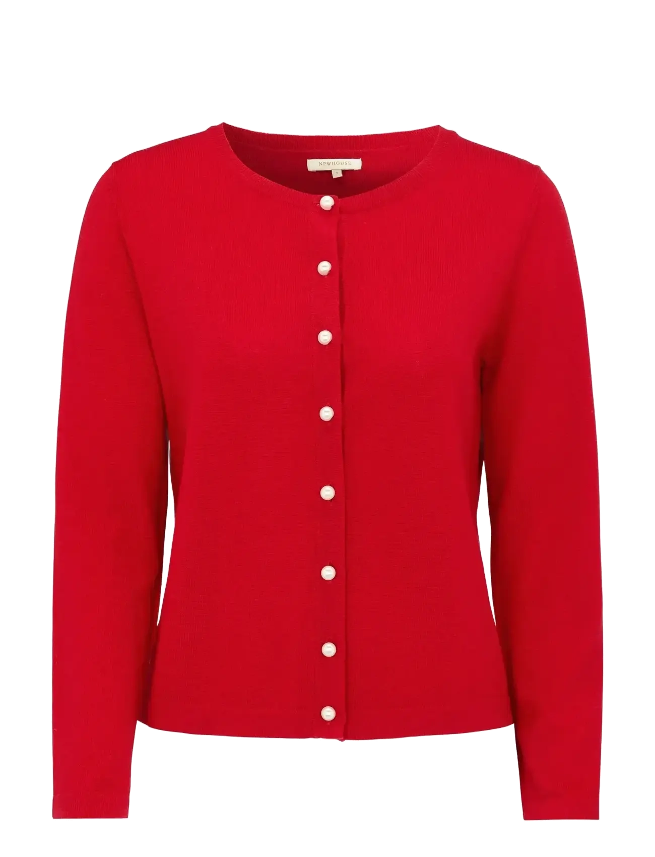 Newhouse Paris Pearl Cardigan - Newhouse - RED / red