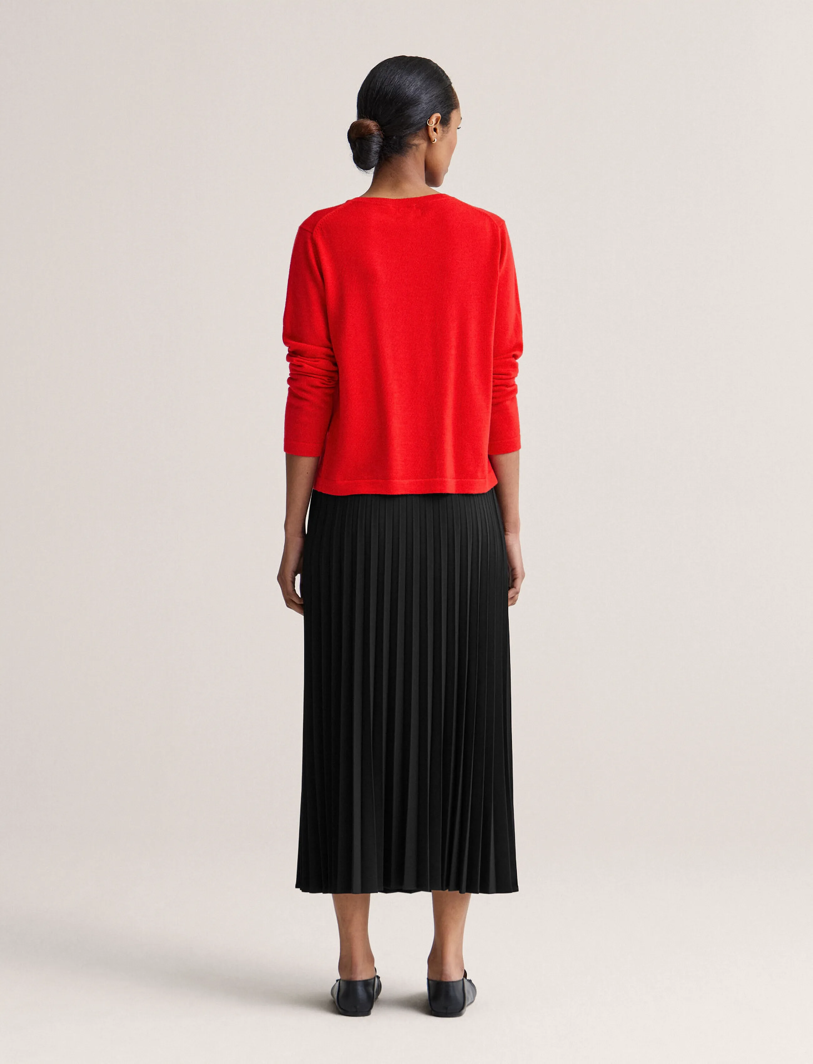 Newhouse - Paris Pearl Cardigan - red - 2