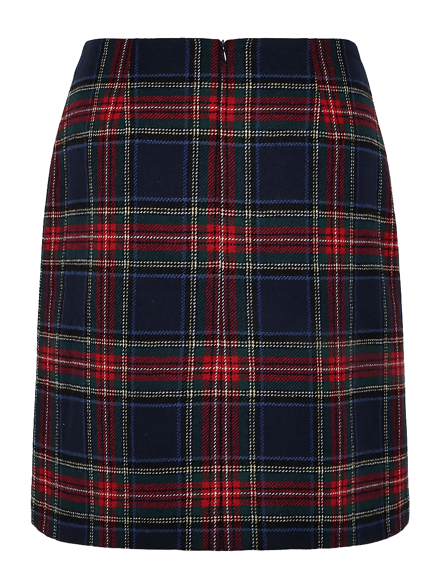 Newhouse - Royal Stewart Skirt - miniseelikud - navy - 2