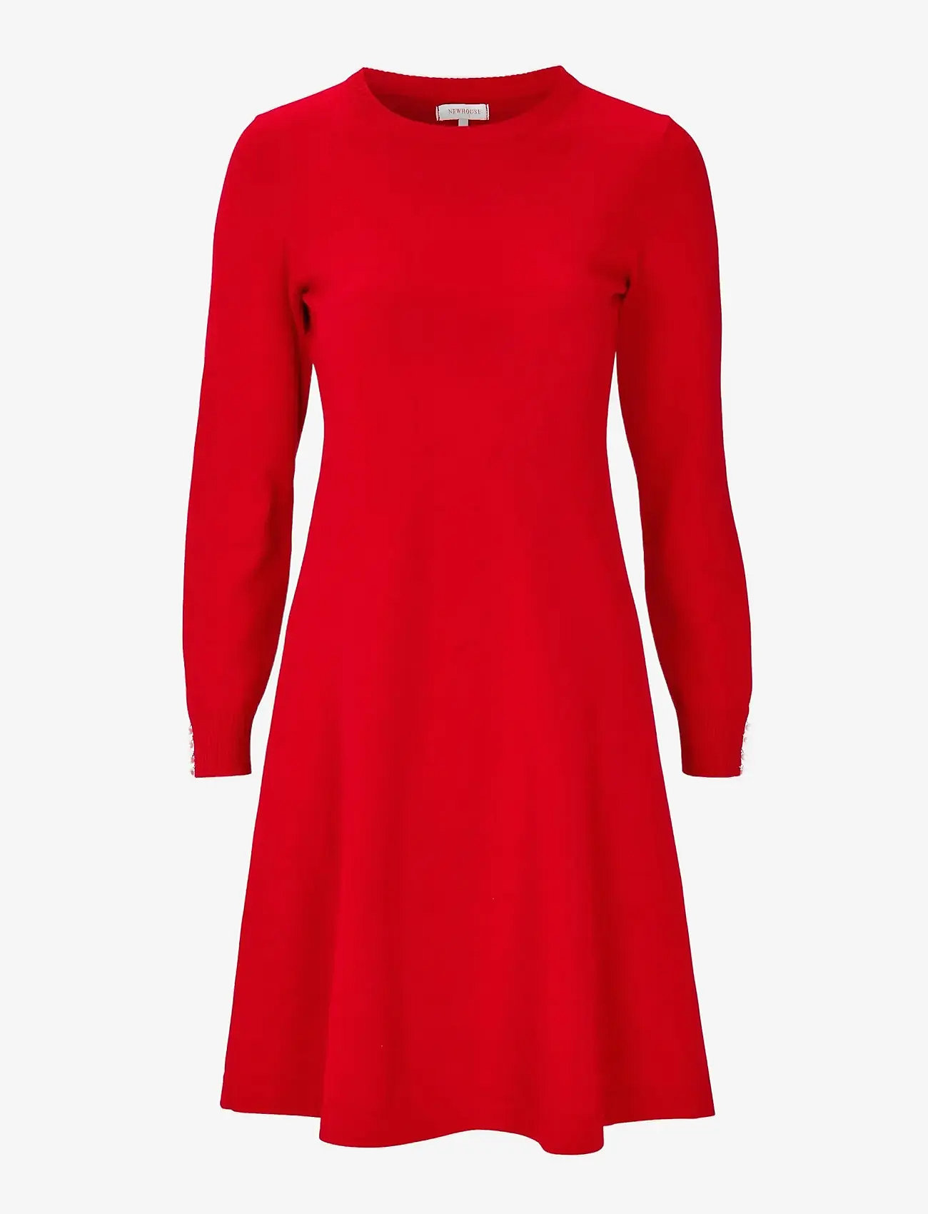 Newhouse - Agnes Dress - strikkjoler - red - 0