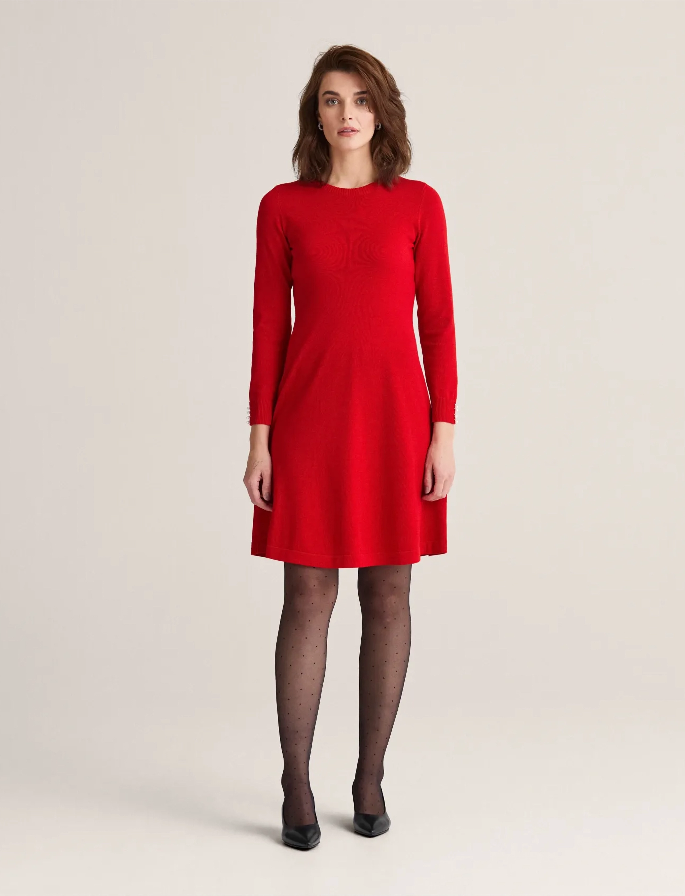 Newhouse Agnes Dress, M 72 cm, Dresses, Rot - Short Frauen