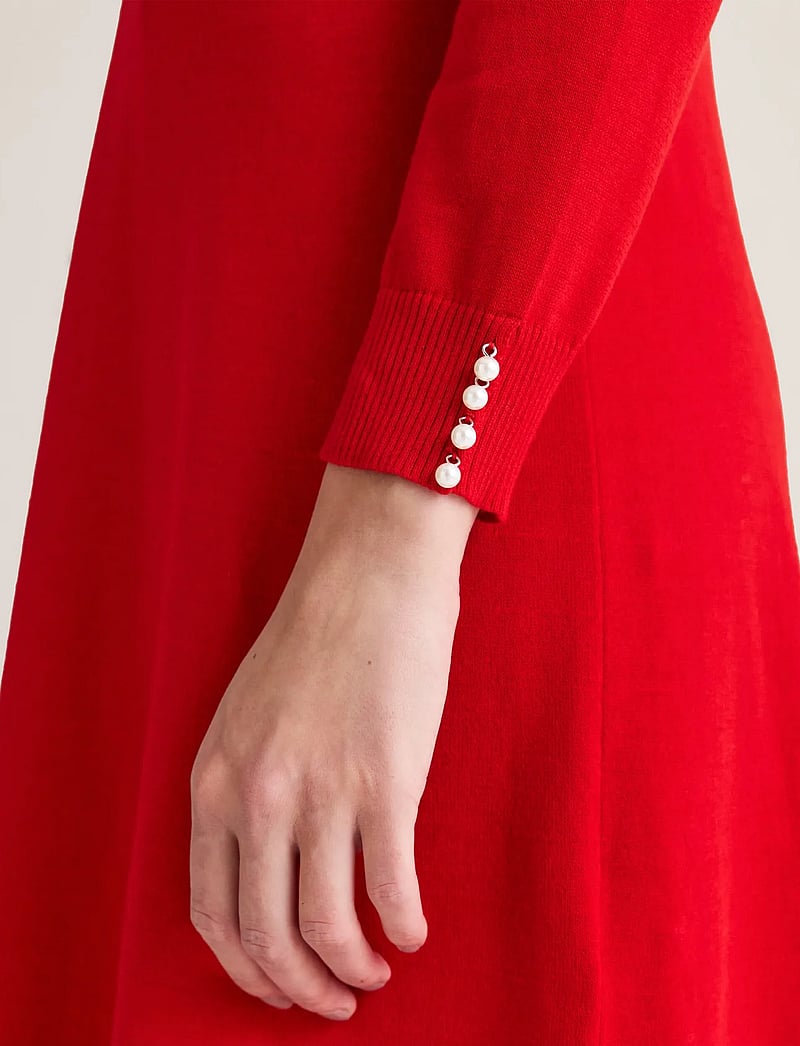 Newhouse - Agnes Dress - strikkjoler - red - 2