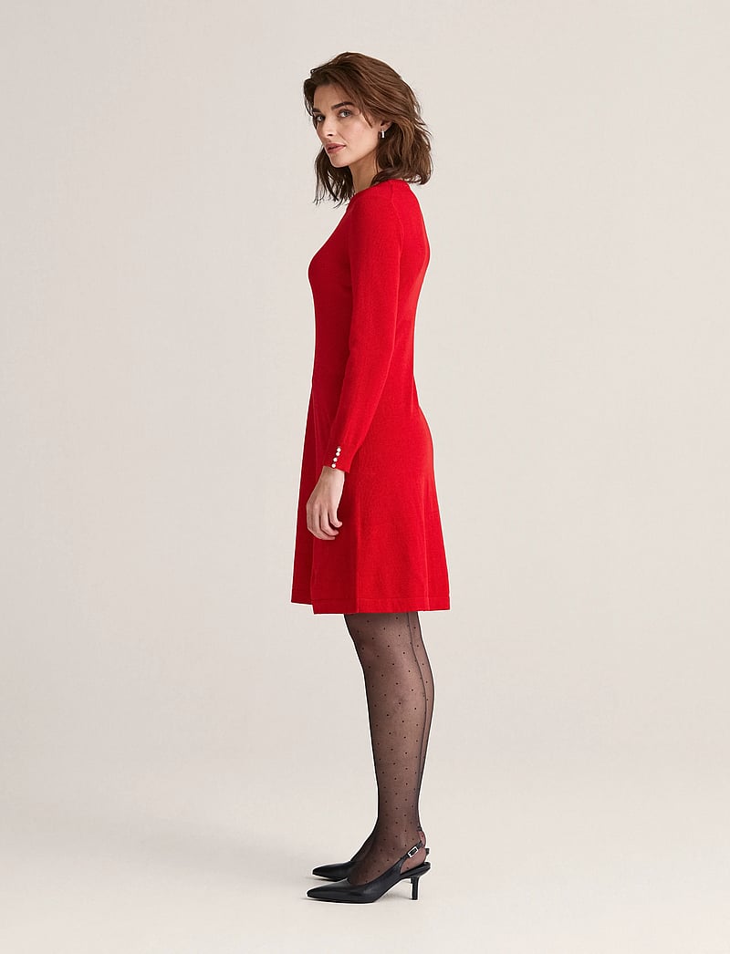 Newhouse - Agnes Dress - strikkjoler - red - 3