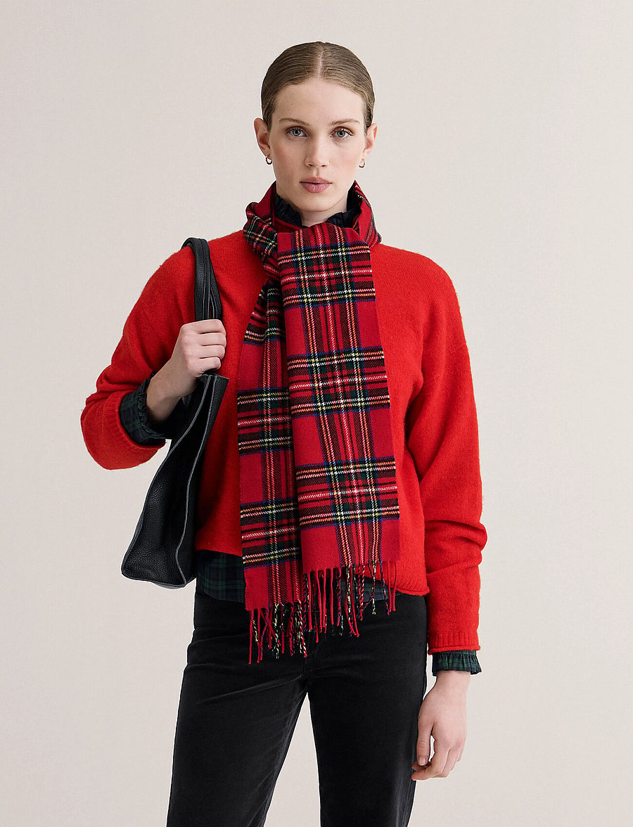 Newhouse - Royal Stewart Scarf Petite - talvesallid - red - 0