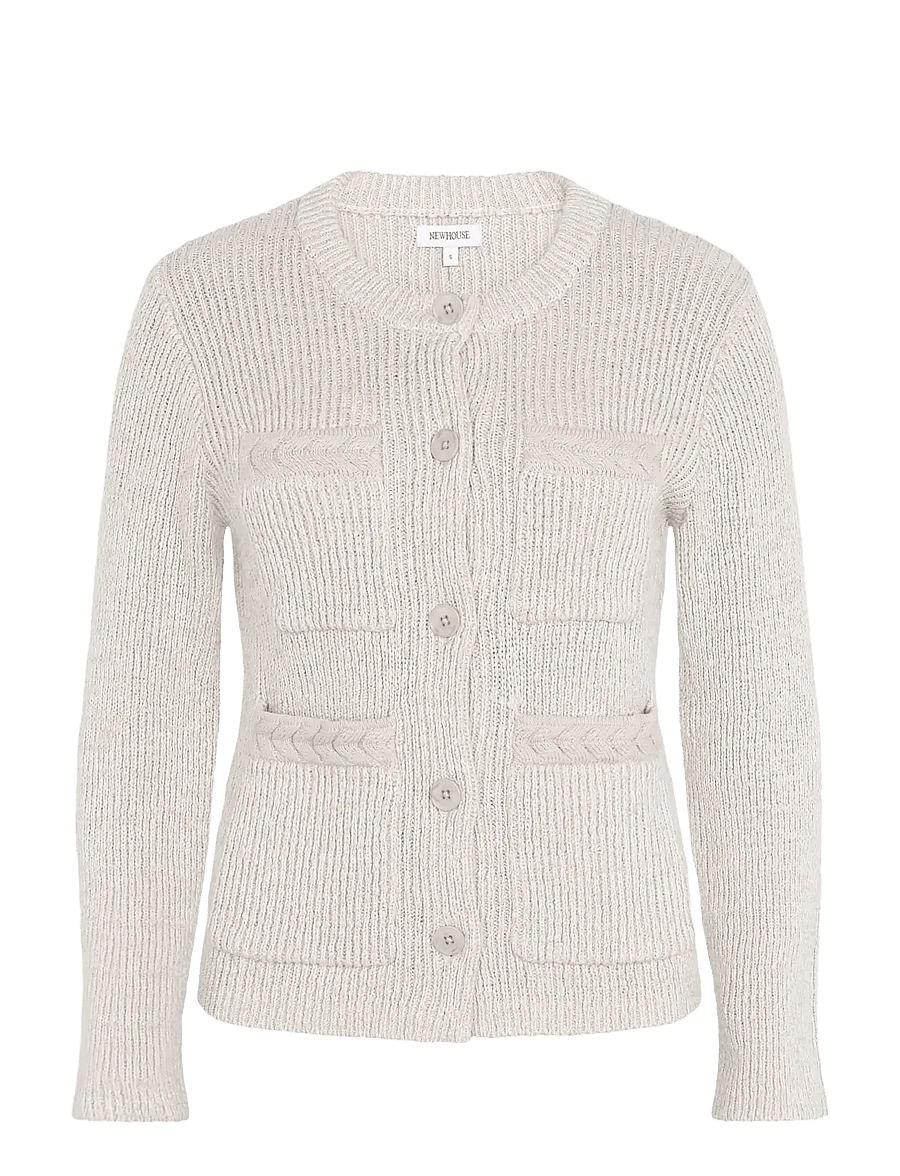 Newhouse - Frankie Knitted Cardigan - kardiganid - driftwood - 1