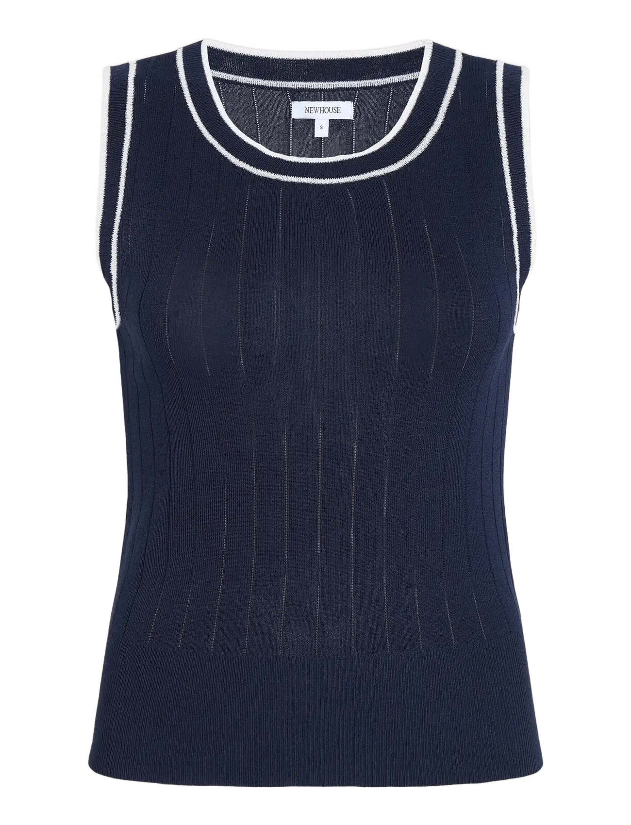 Newhouse Charlie knitted Top - Tøj - NAVY / navy