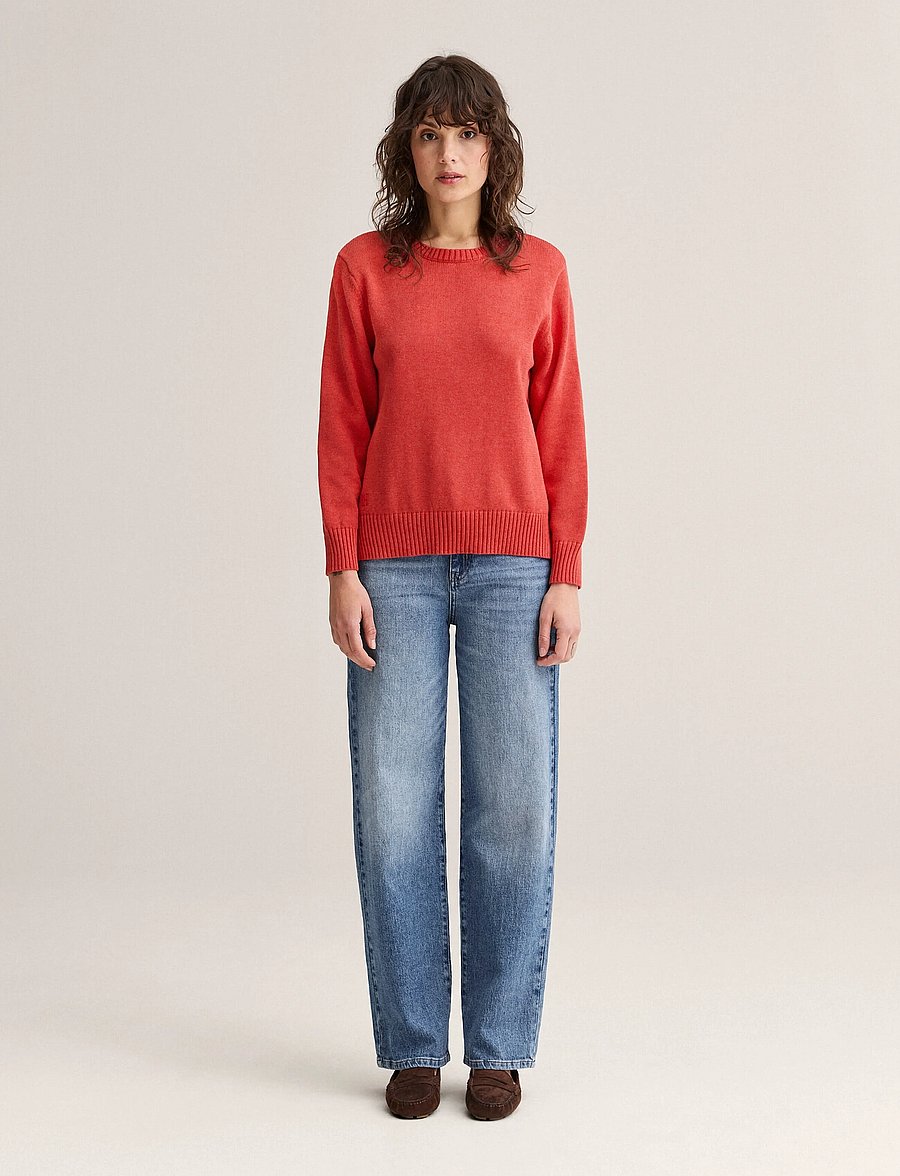 Newhouse - Roe Sweater - kampsunid - raspberry red - 0