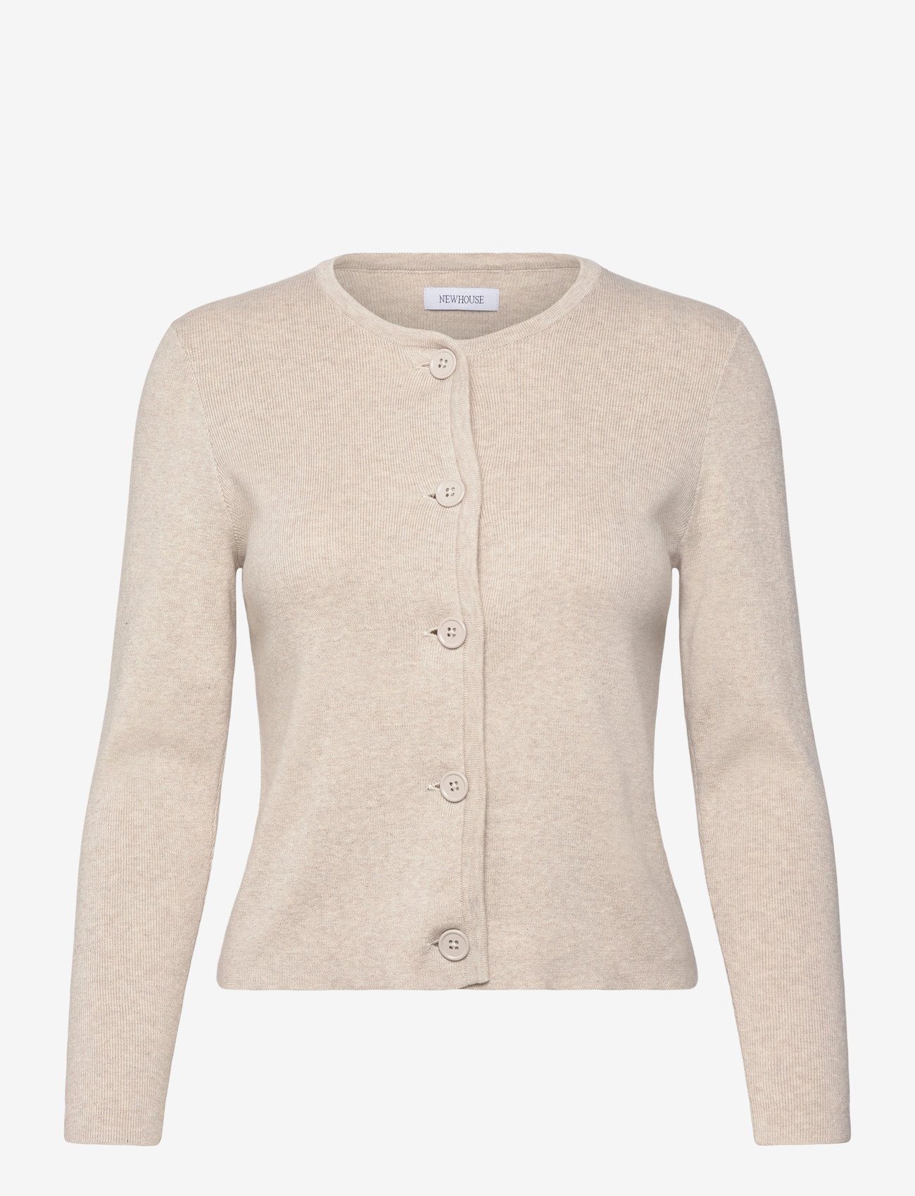 Newhouse - Felicity Rib Cardigan - cardigans - american khaki - 1