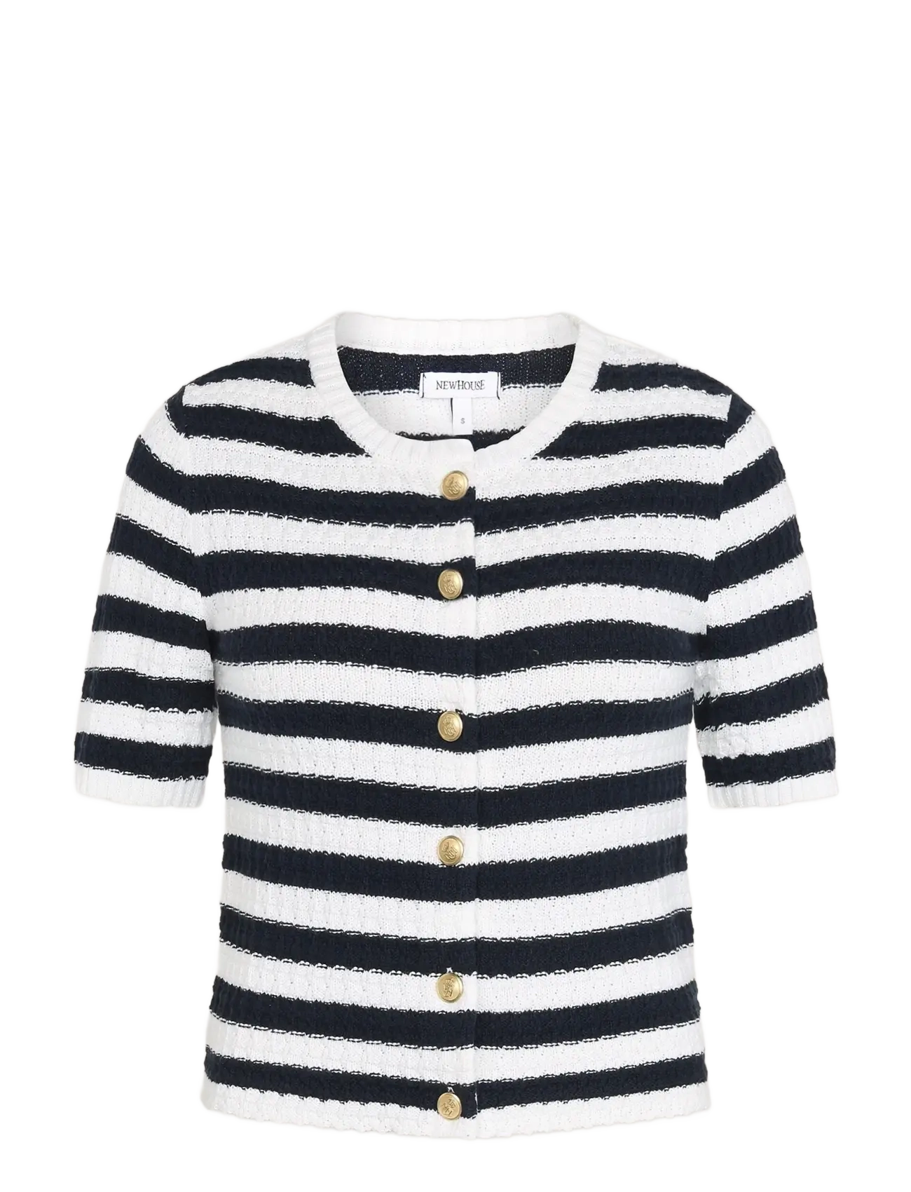 Newhouse Hannah Cardigan - Cardigans - NAVY / white