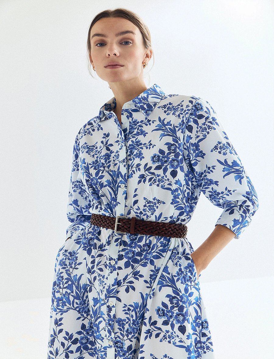 Newhouse - Marissa Shirtdress - vasaras kleitas - royal blue - 0