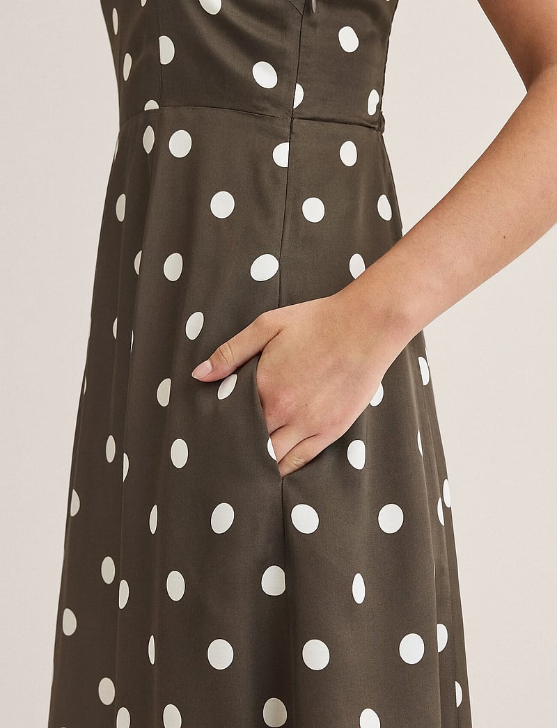 Newhouse - Beau Dot dress - sommerkleider - brown - 3