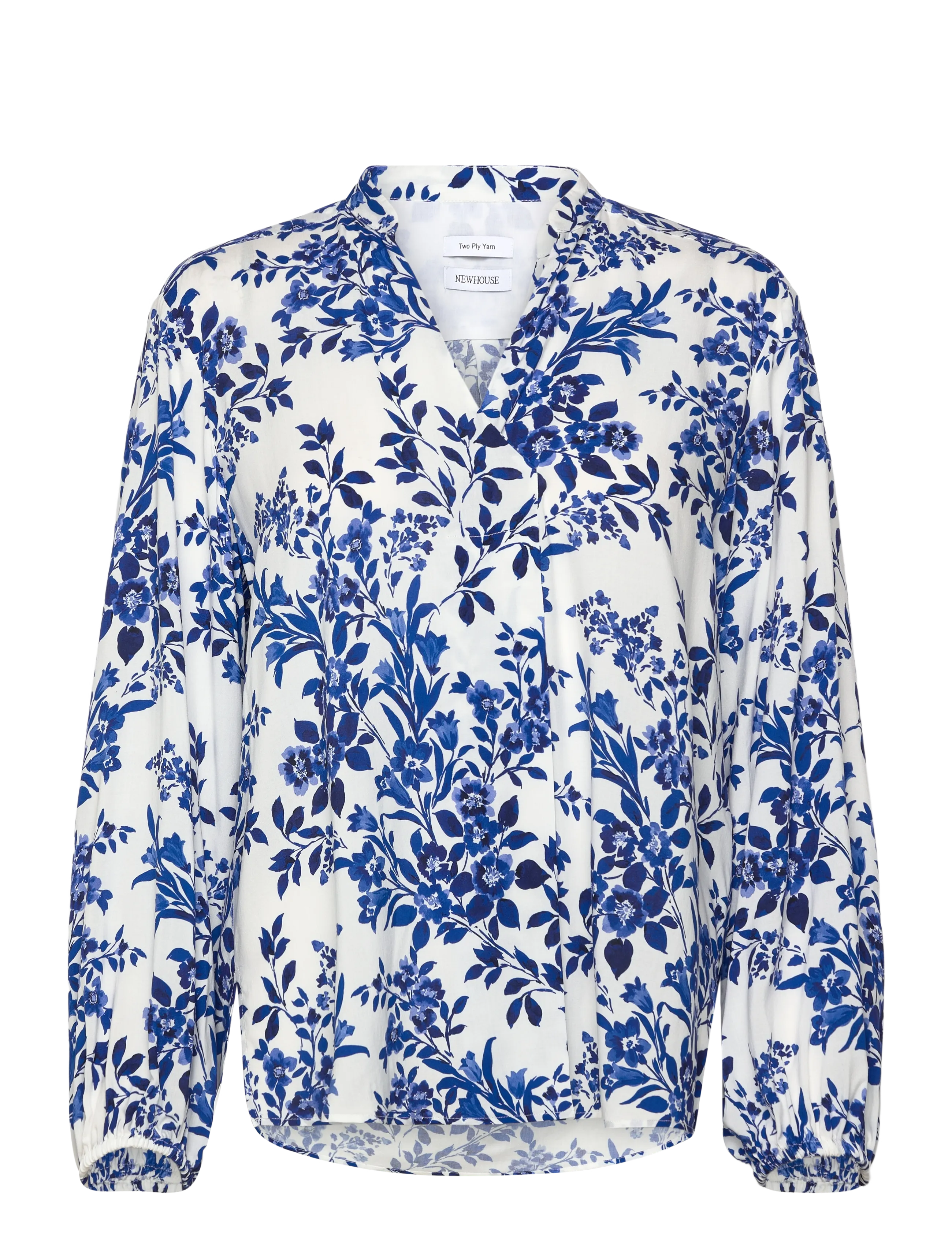 Newhouse Marissa Blouse - Kleidung - ROYAL BLUE / white
