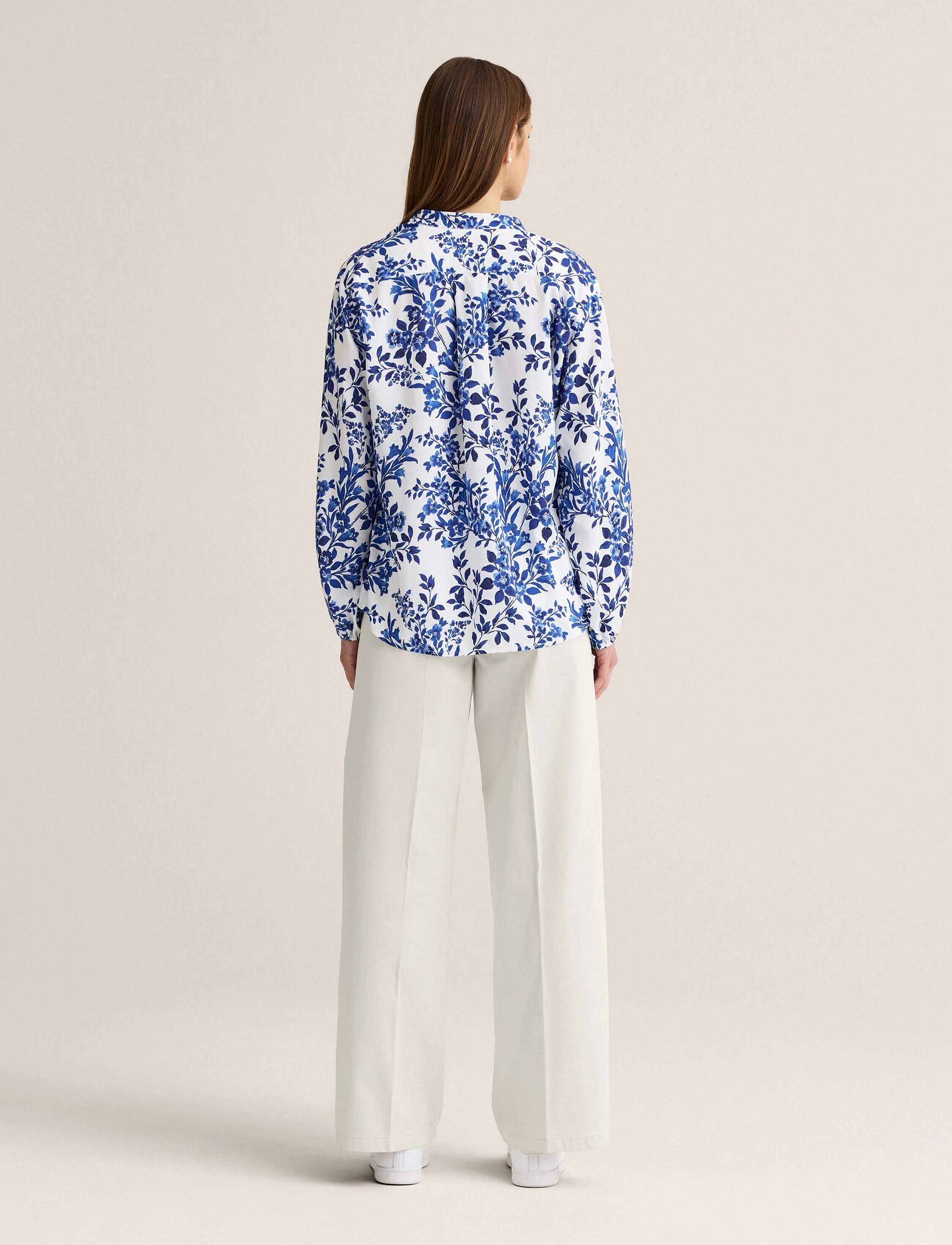 Newhouse - Marissa Blouse - long-sleeved blouses - royal blue - 3