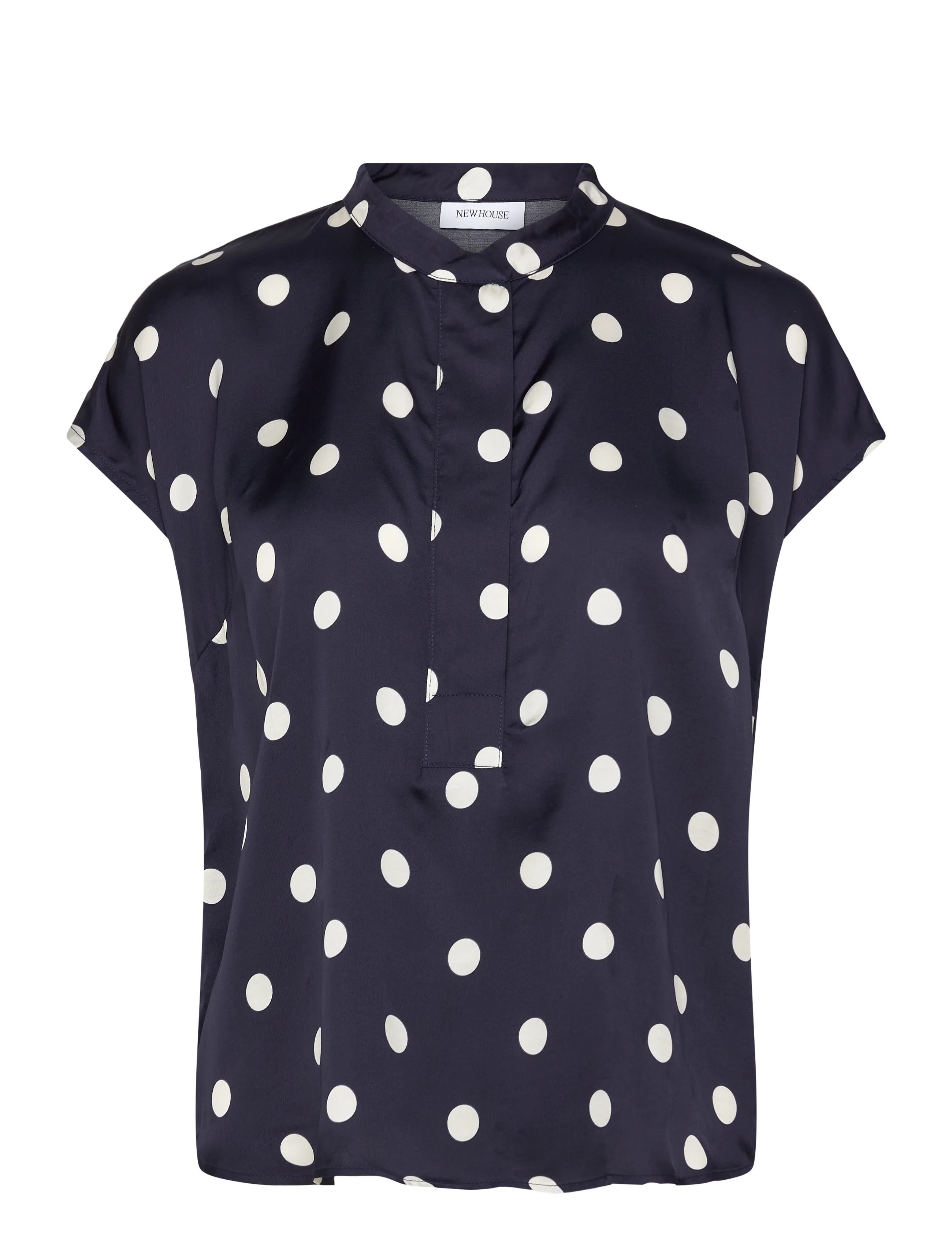 Newhouse Jacqueline Dot Top - Kleidung - NAVY / navy