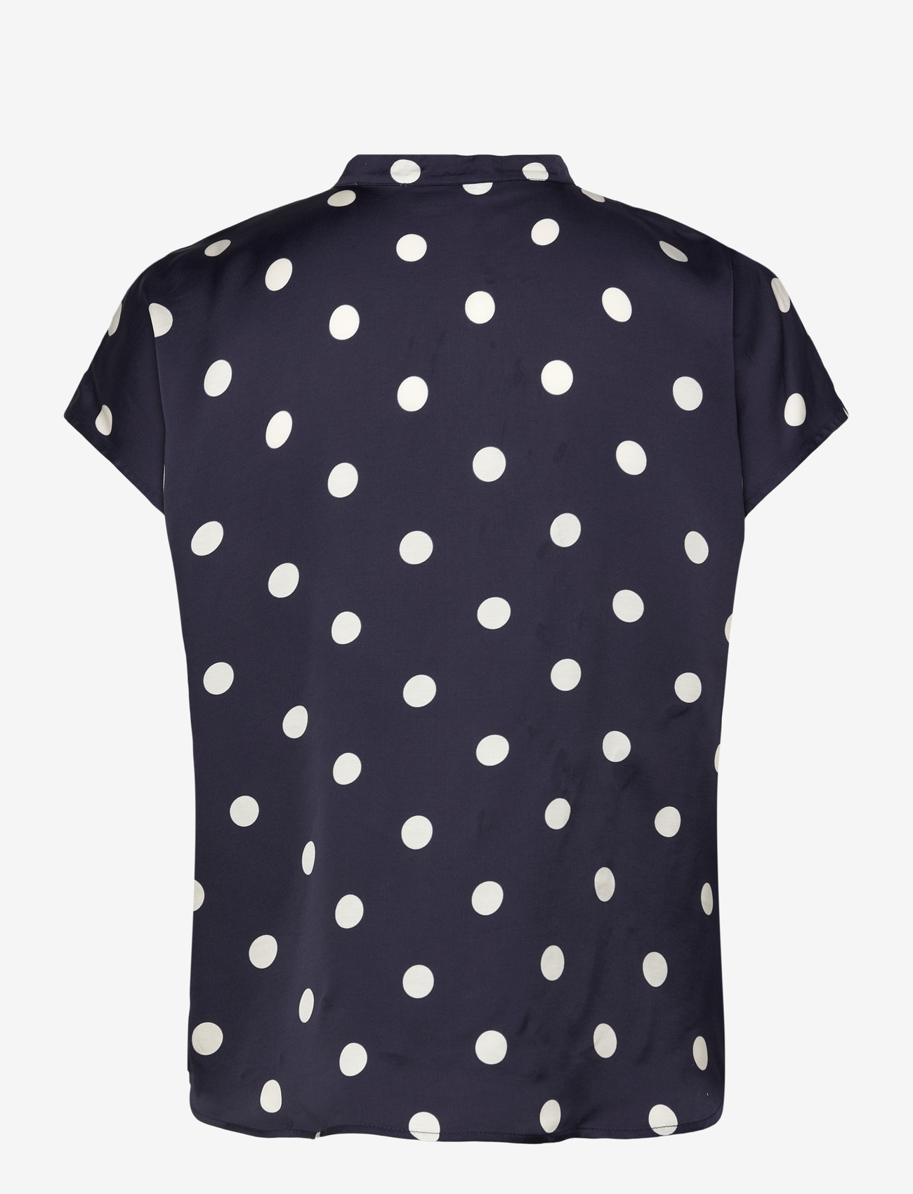 Newhouse - Jacqueline Dot Top - kortærmede bluser - navy - 2