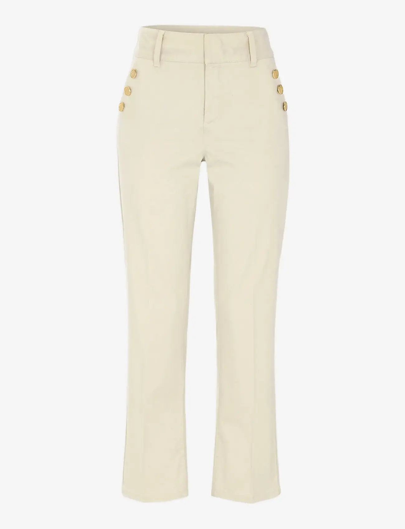 Newhouse - Cecilia Maritime Trousers - sirge säärega püksid - light khaki - 1