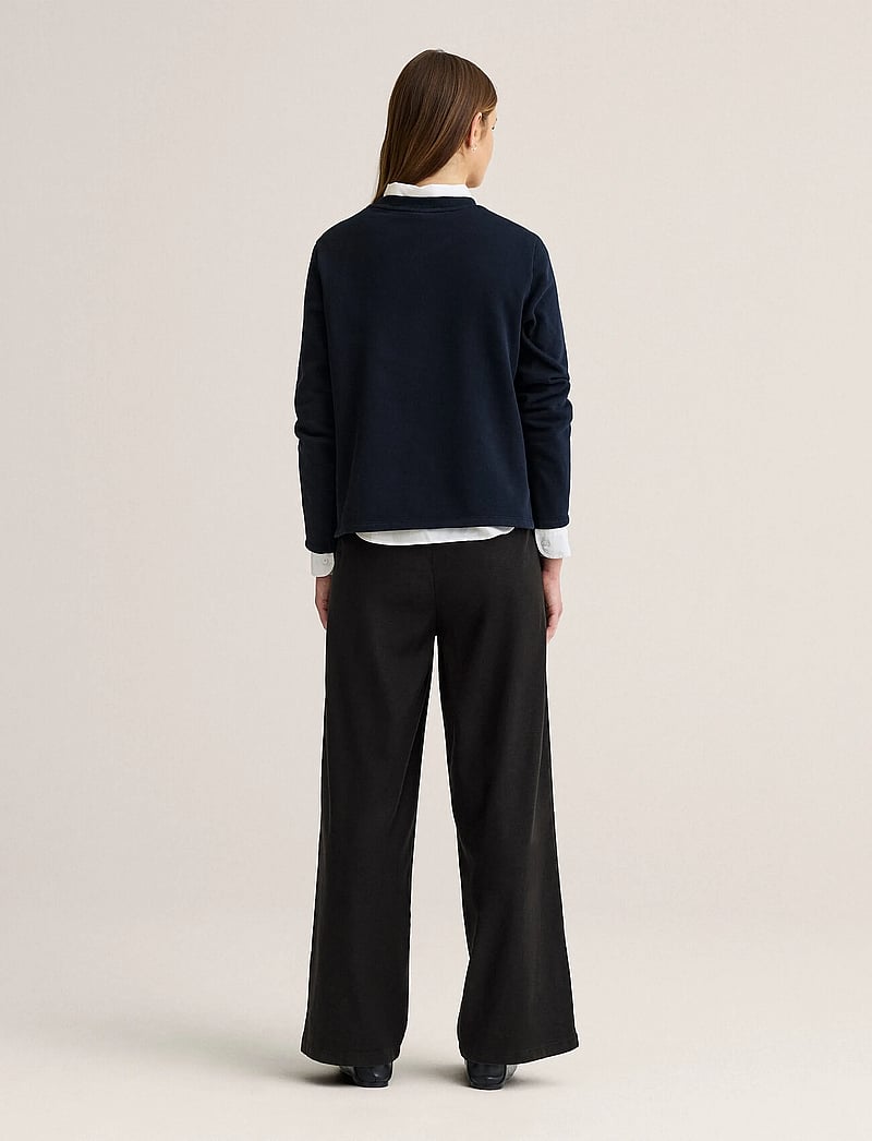 Newhouse - Junie Lace College Sweater - modetrends - navy - 2