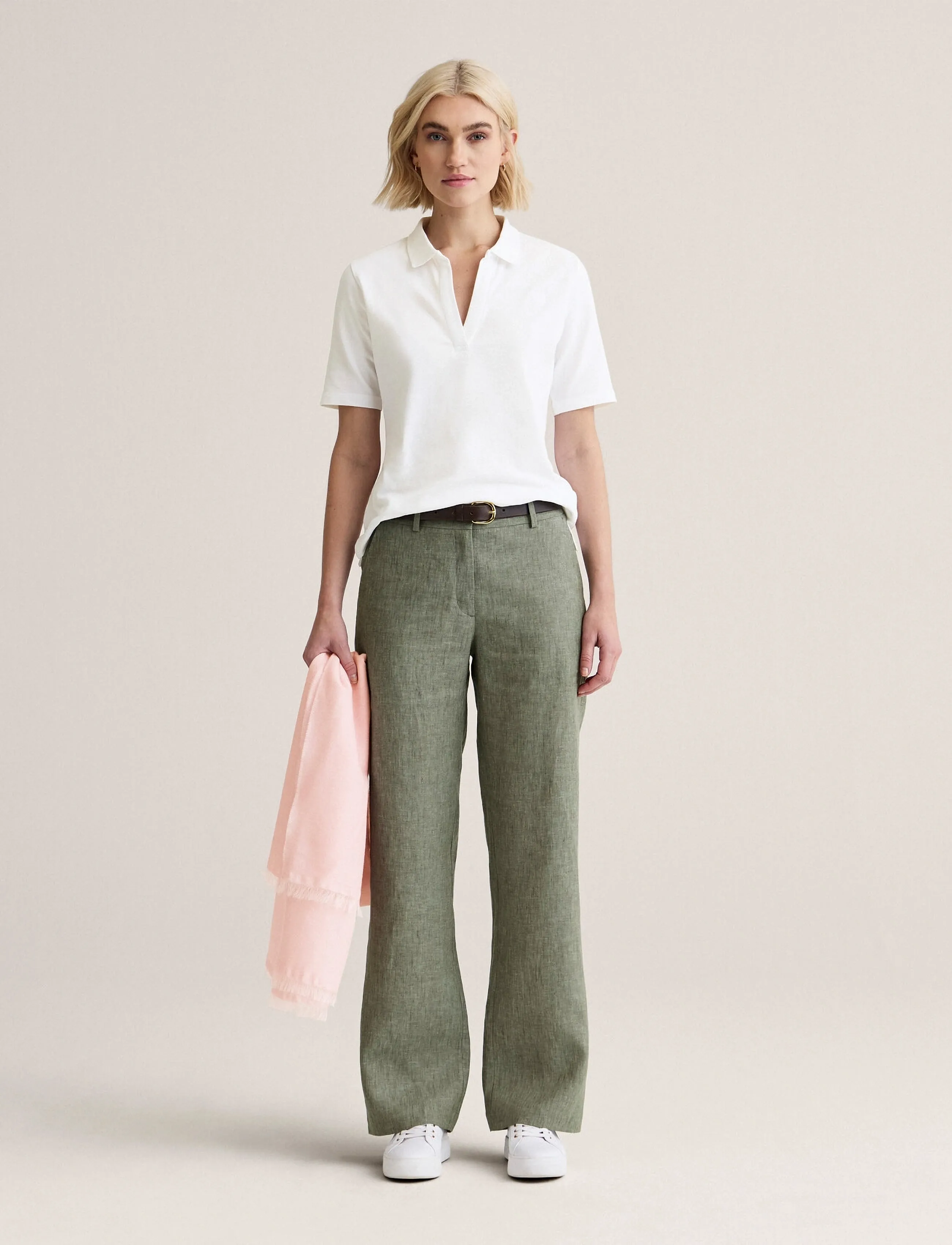 Newhouse Amber Piquét, Kvinder, Polo T-shirt, Hvid, Str: M