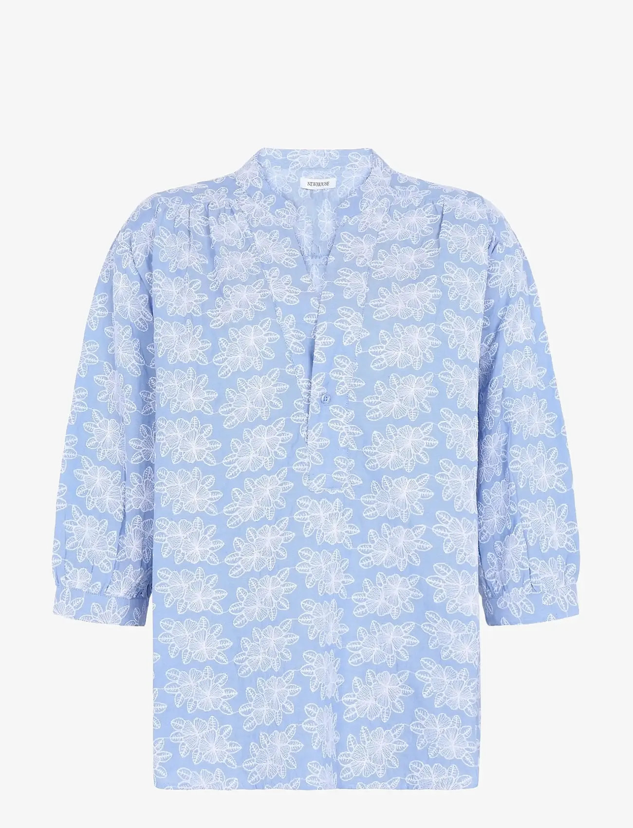 Newhouse - Hannah Chambray Blouse - palaidinės ilgomis rankovėmis - soft blue - 1