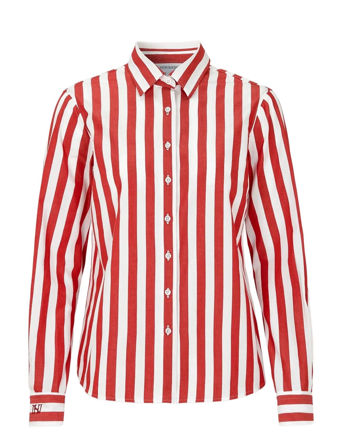 NEWHOUSE Linnéa Bold Streaks Shirt Rot - 34 - Damen
