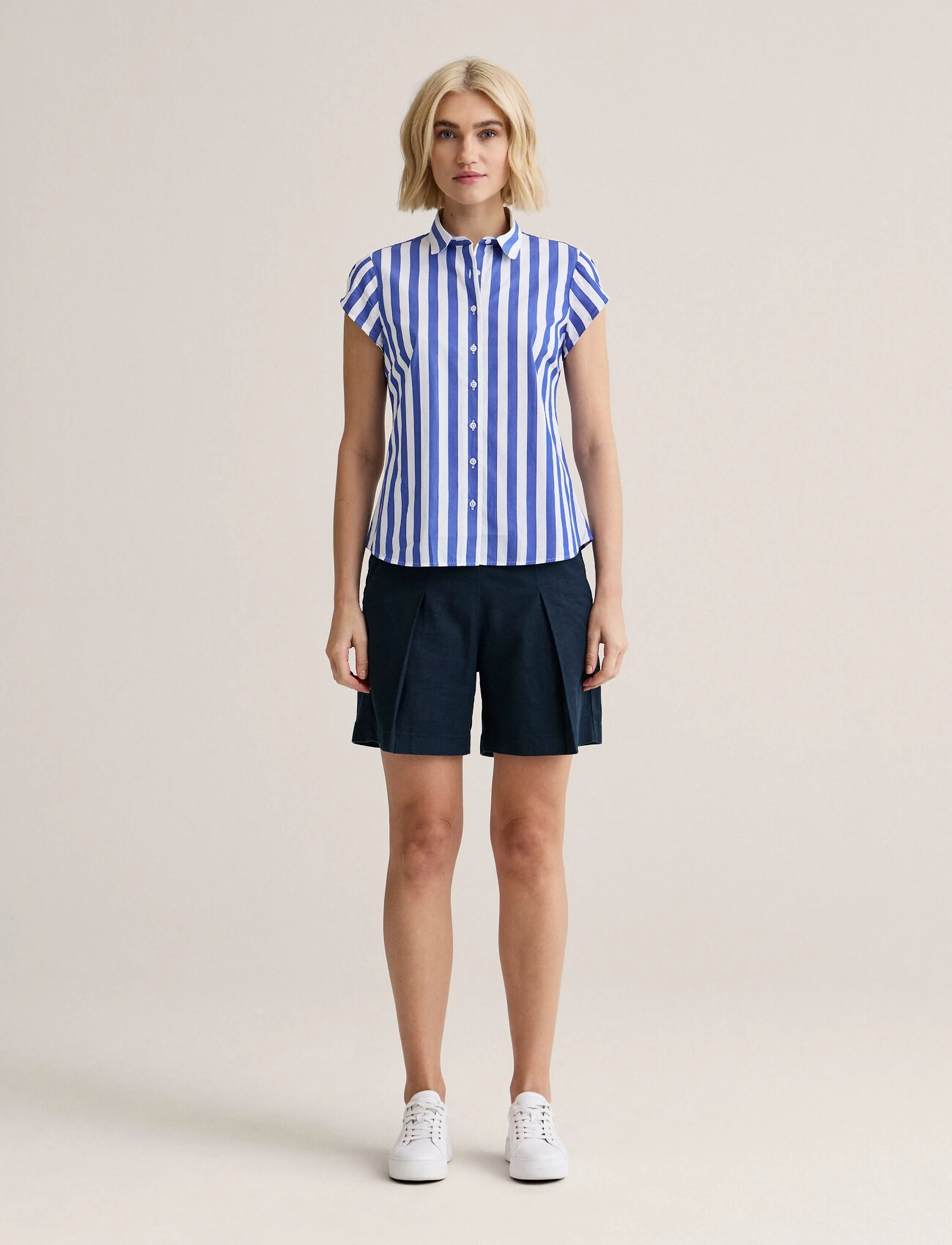 Newhouse Vera Bold Streaks shirt - Hemden - ROYAL BLUE / blue